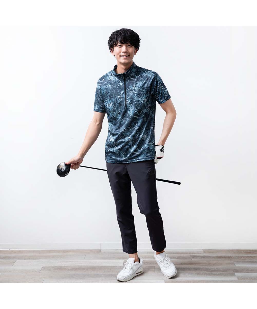 ジェネレス GENELESS ゴルフウェア メンズ パンツ 接触冷感 アンクルパンツ ストレッチ ゴルフパンツ 七分丈 ゴルフ スポーツ ゴムウエスト 涼しい ボトム 全5色