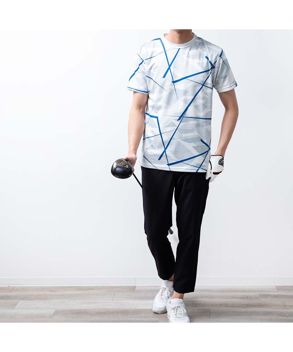 ジェネレス GENELESS ゴルフウェア メンズ パンツ 接触冷感 アンクルパンツ ストレッチ ゴルフパンツ 七分丈 ゴルフ スポーツ ゴムウエスト 涼しい ボトム 全5色