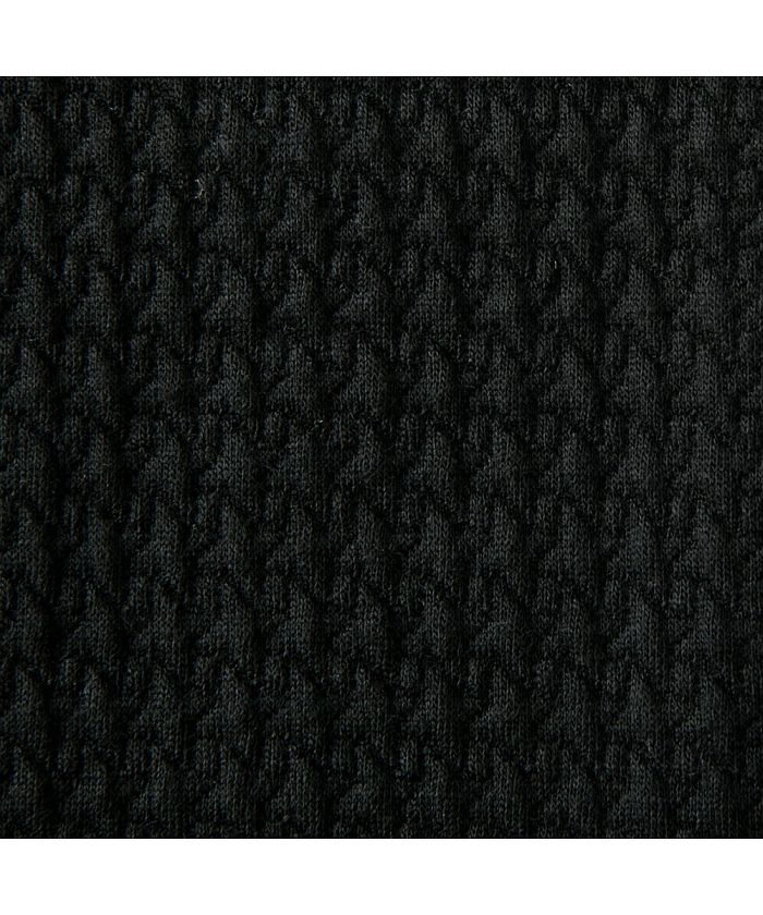 ジェネレス GENELESS タートルネック Tシャツ メンズ カットソー 黒 白 インナー トップス 長袖 千鳥柄 ハイネック