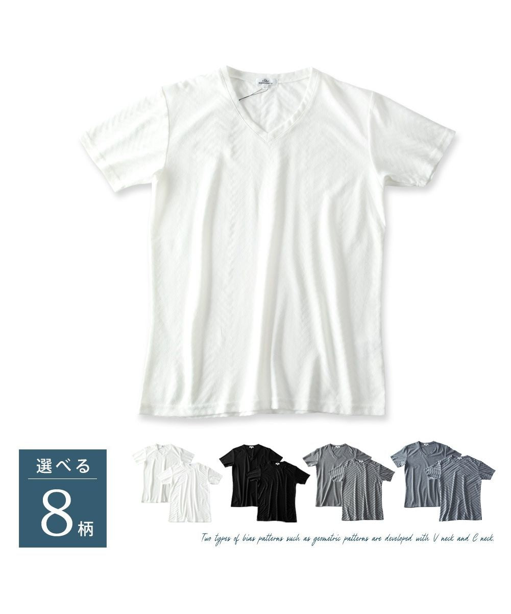 ジェネレス GENELESS T恤 男士 短袖 V領 圓領 斜紋 夏季 短袖T恤 休閒 修身 幾何圖案