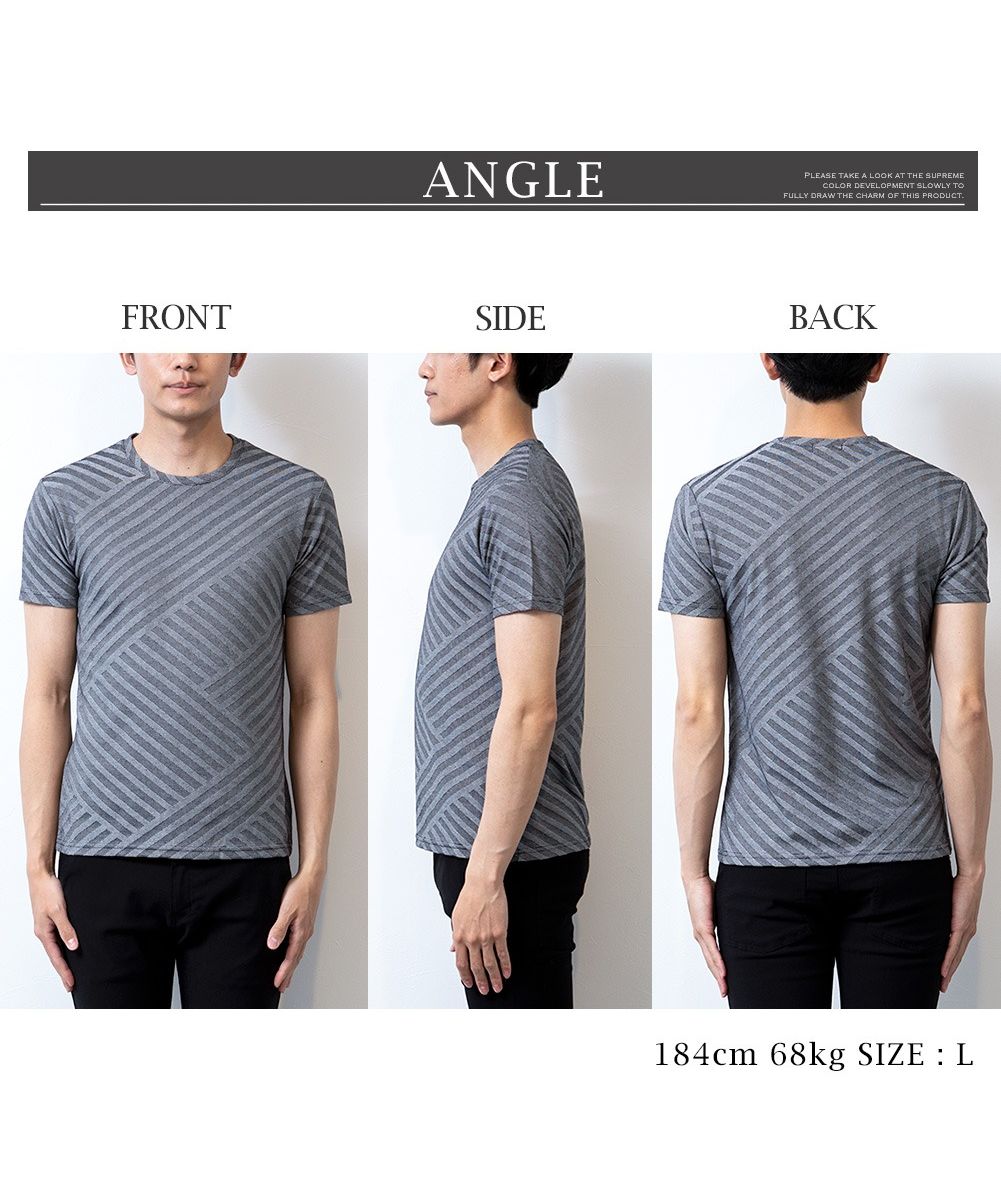 ジェネレス GENELESS T恤 男士 短袖 V領 圓領 斜紋 夏季 短袖T恤 休閒 修身 幾何圖案