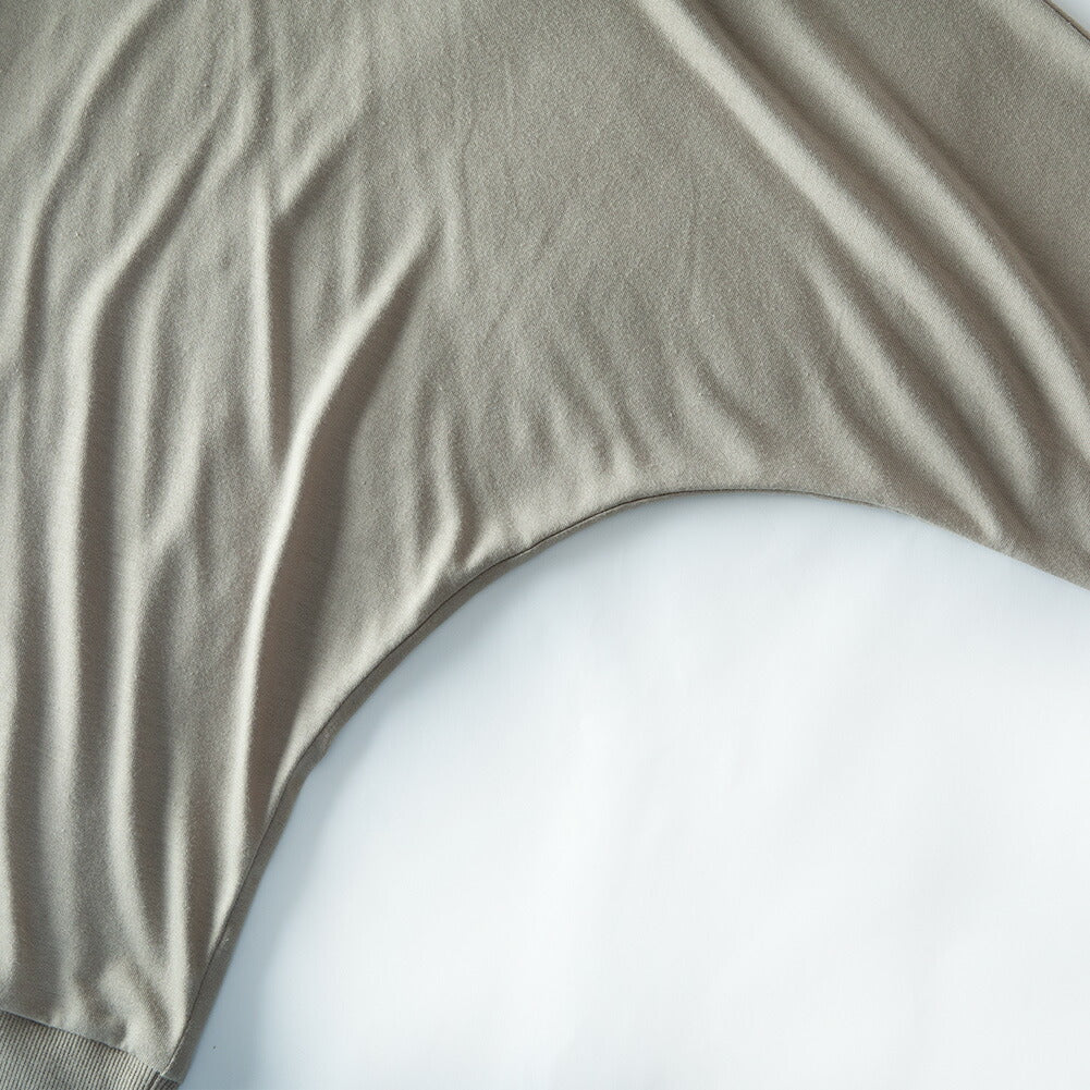 ジェネレス GENELESS tシャツ メンズ ドルマン 長袖 長袖ドルマンtシャツ ドレープ Tシャツ おしゃれ 体系カバー 切替 オーバーサイズ ゆったり ドルマンスリーブ カジュアル シンプル ホワイト (08.ベージュ×ブラック) 08.ベージュ×ブラック
