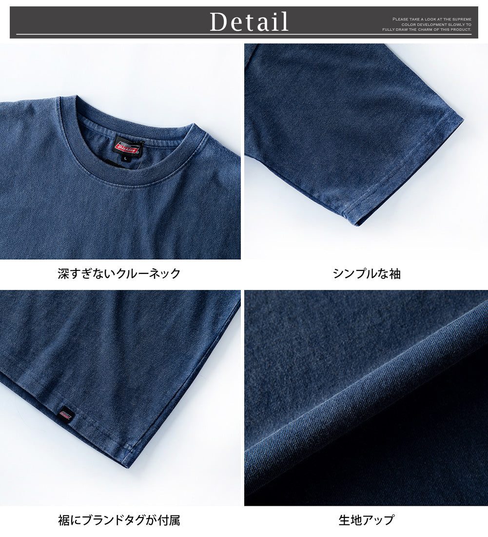 ジェネレス GENELESS 半袖 tシャツ メンズ ディッキーズ プリント ロゴ プリントtシャツ 春夏 GENUINE 大きいサイズ 夏 カットソー 綿 おしゃれ ブルー ストリート 半袖tシャツ (50.スミクロ/B) 50.スミクロ/B