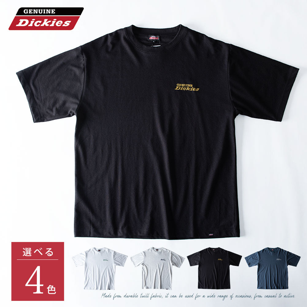 ジェネレス GENELESS tシャツ メンズ 半袖 ディッキーズ 刺繍 半袖tシャツ 夏 GENUINE Tシャツ ブルー カットソー クルーネック ゆったり 半袖Tシャツ お洒落 春 ギフト 全4色 アメカジ (19.アッシュグレー) 19.アッシュグレー