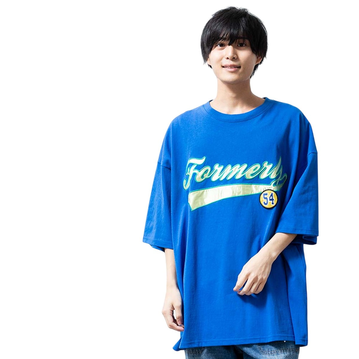 ジェネレス GENELESS tシャツ 半袖 メンズ ゆったり オーバーサイズ 半袖tシャツ プリント クルーネック Tシャツ ビッグシルエット 半袖Tシャツ ロゴ プリントtシャツ 半袖シャツ おしゃれ (ロイヤル2) ロイヤル2