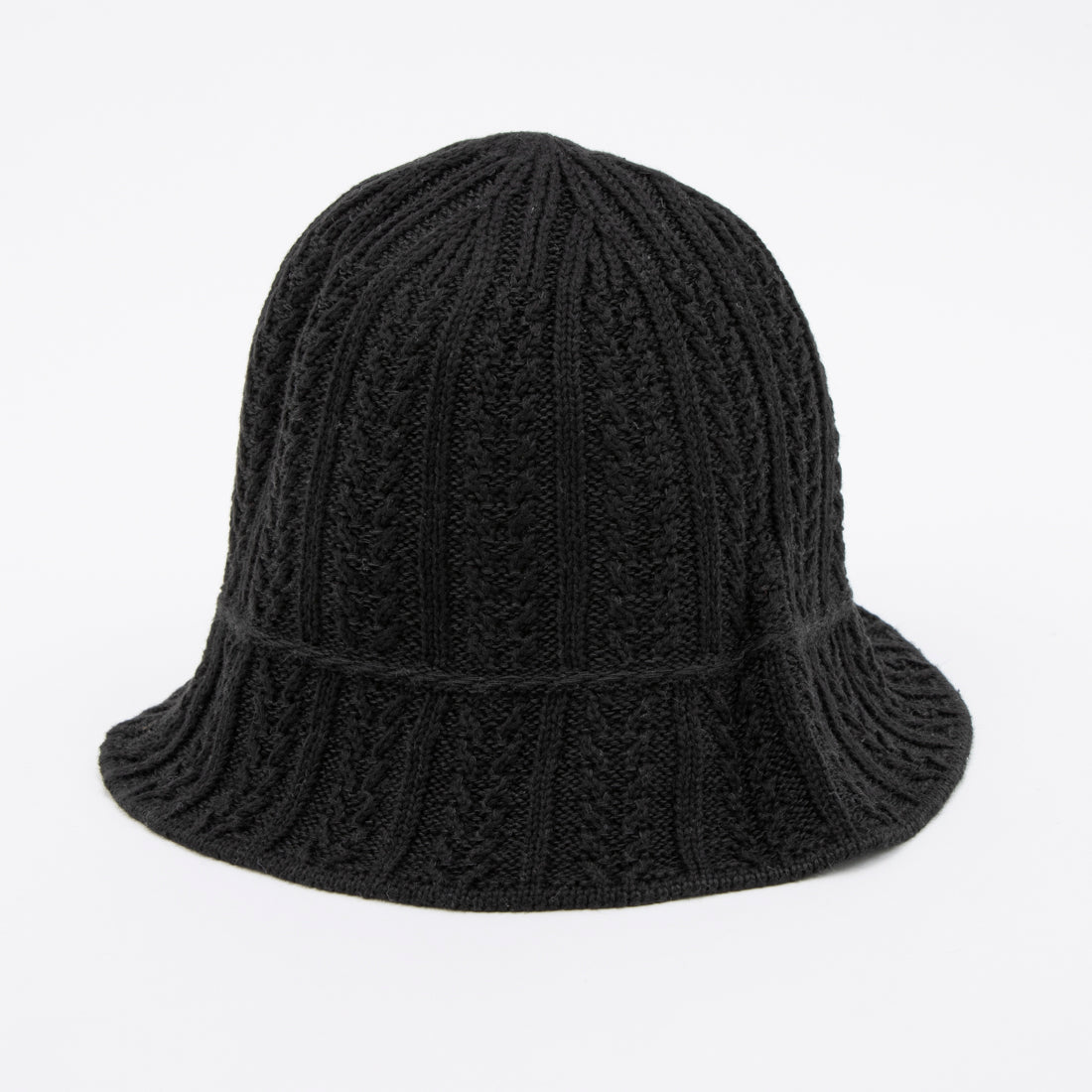 ホームゲーム HOMEGAME HOMEGAME - TWIST KNIT BUCKET HAT BLACK【HG241407】 (BLACK) BLACK
