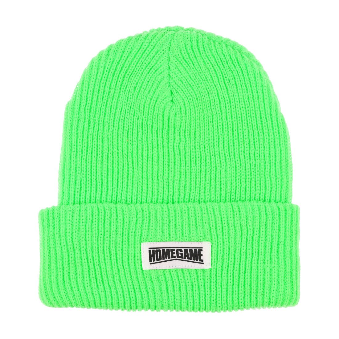 ホームゲーム HOMEGAME HOMEGAME - LONG BEANIE SAFETY GREEN【HG241402】 (SAFETY GREEN) SAFETY GREEN