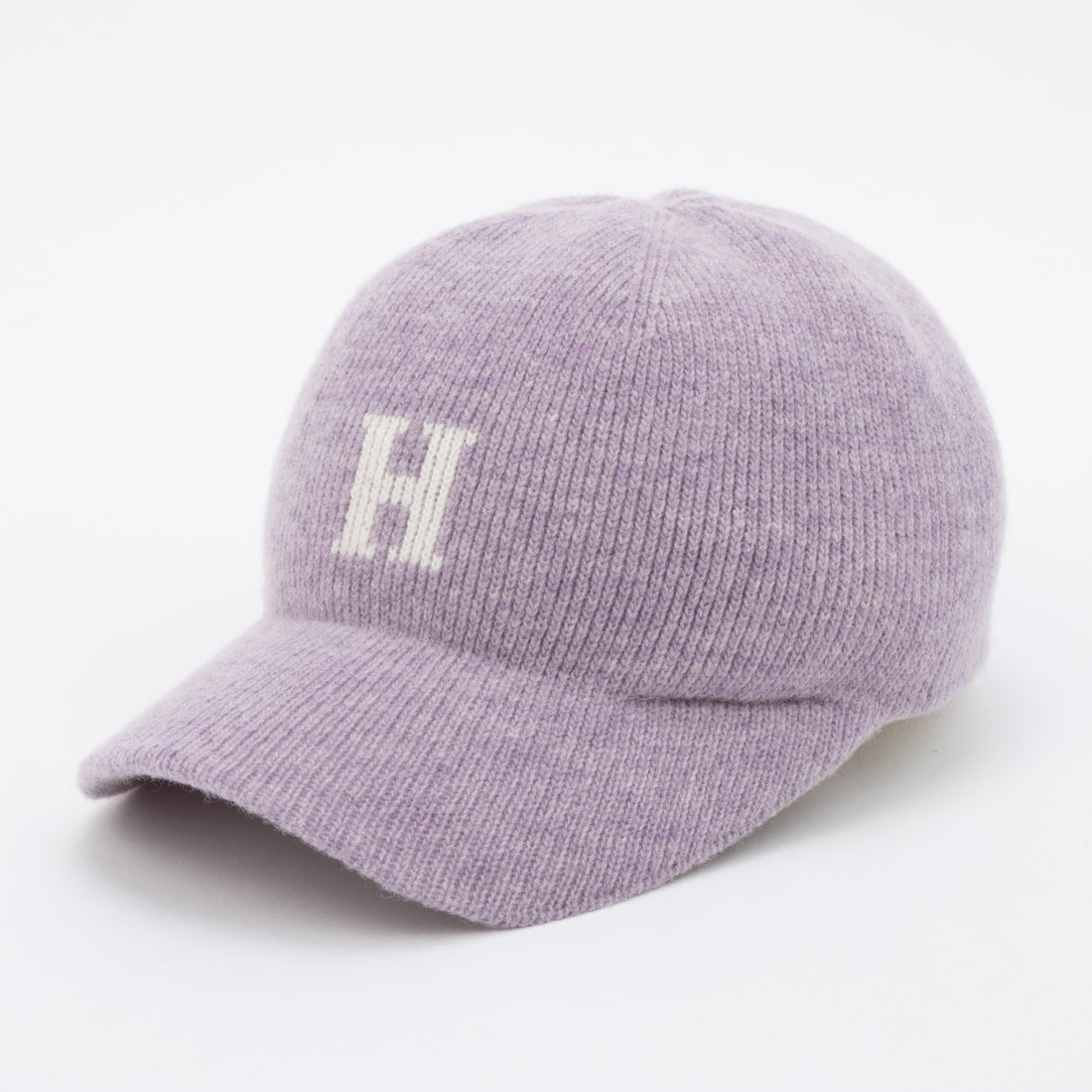 ホームゲーム HOMEGAME HOMEGAME - H LOGO KNIT Baseball Cap PURPLE (PURPLE) PURPLE