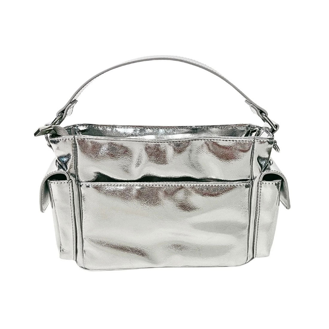 アナスイエヌワイシー ANNA SUI NYC マルチポケットチビバッグ(MULTI-POCKET MINI BAG) (METALLIC SILVER) METALLIC SILVER