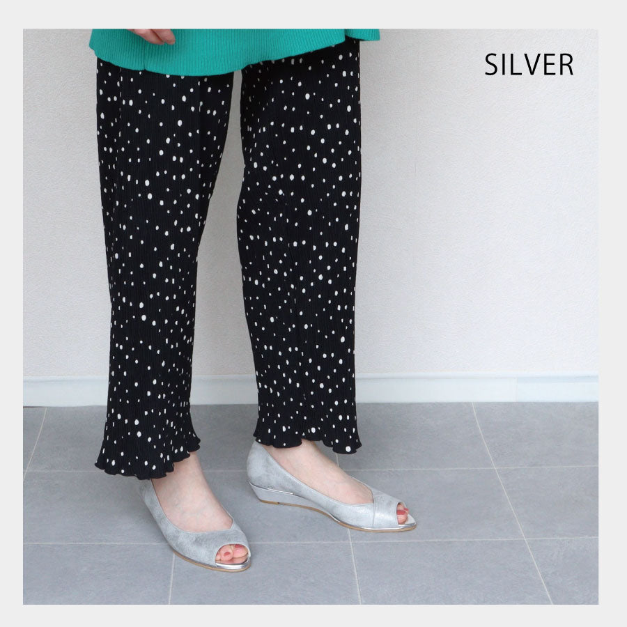 HS 【Made in Japan】 HS Wedge Sole Open Toe Pumps