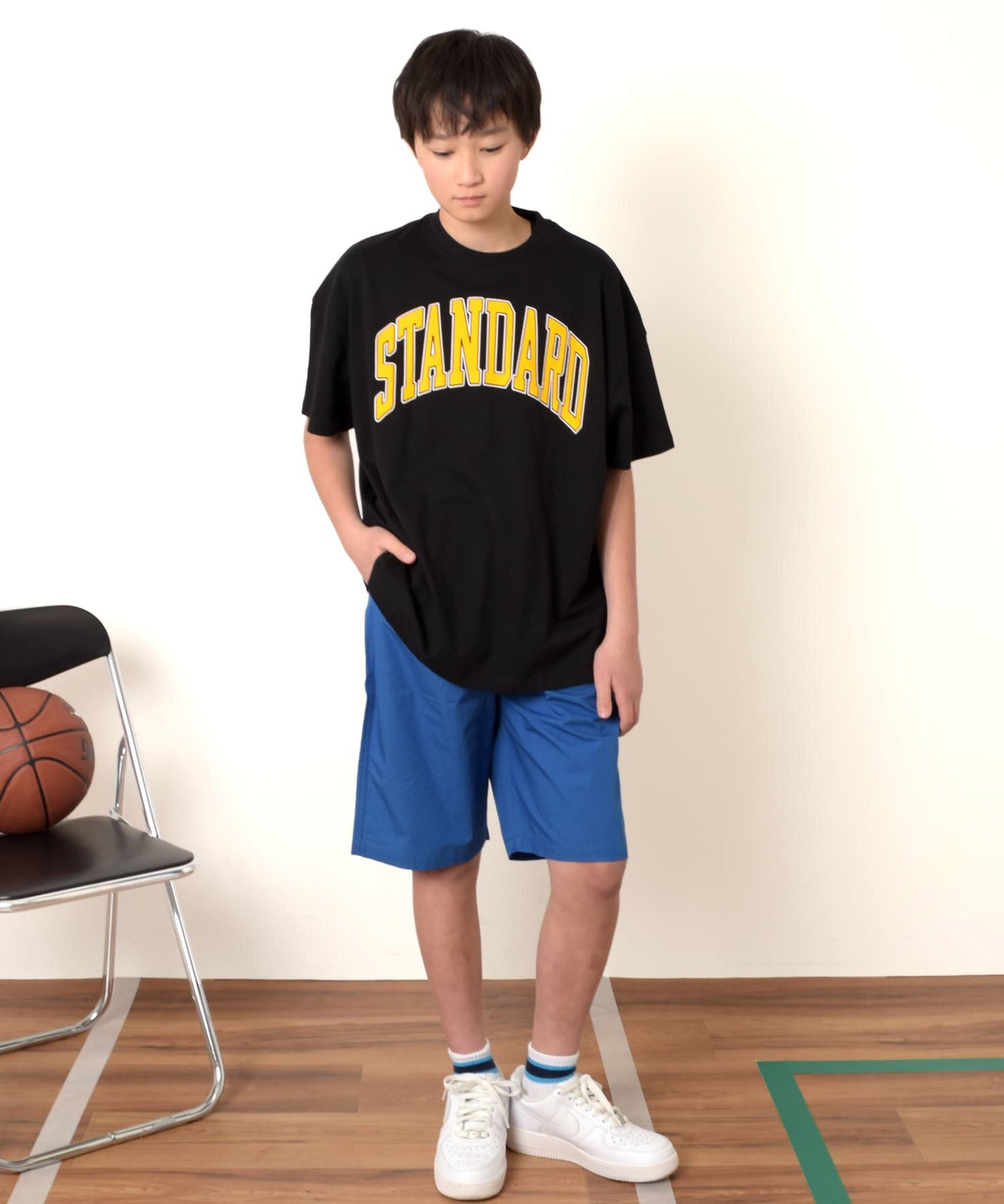 グラソス GLAZOS 【STREET】クラックロゴプリントビッグ半袖Tシャツ