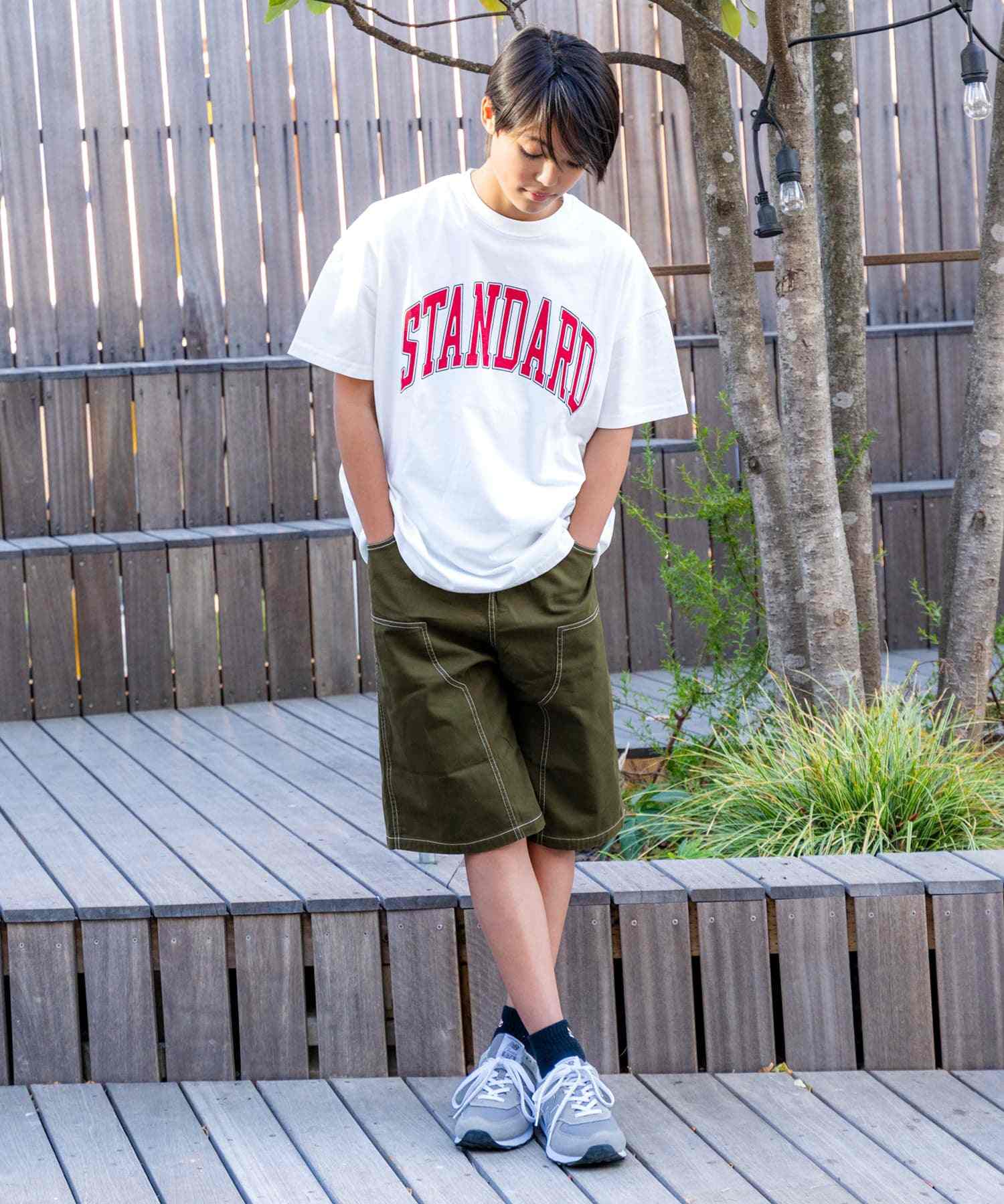 グラソス GLAZOS 【STREET】クラックロゴプリントビッグ半袖Tシャツ