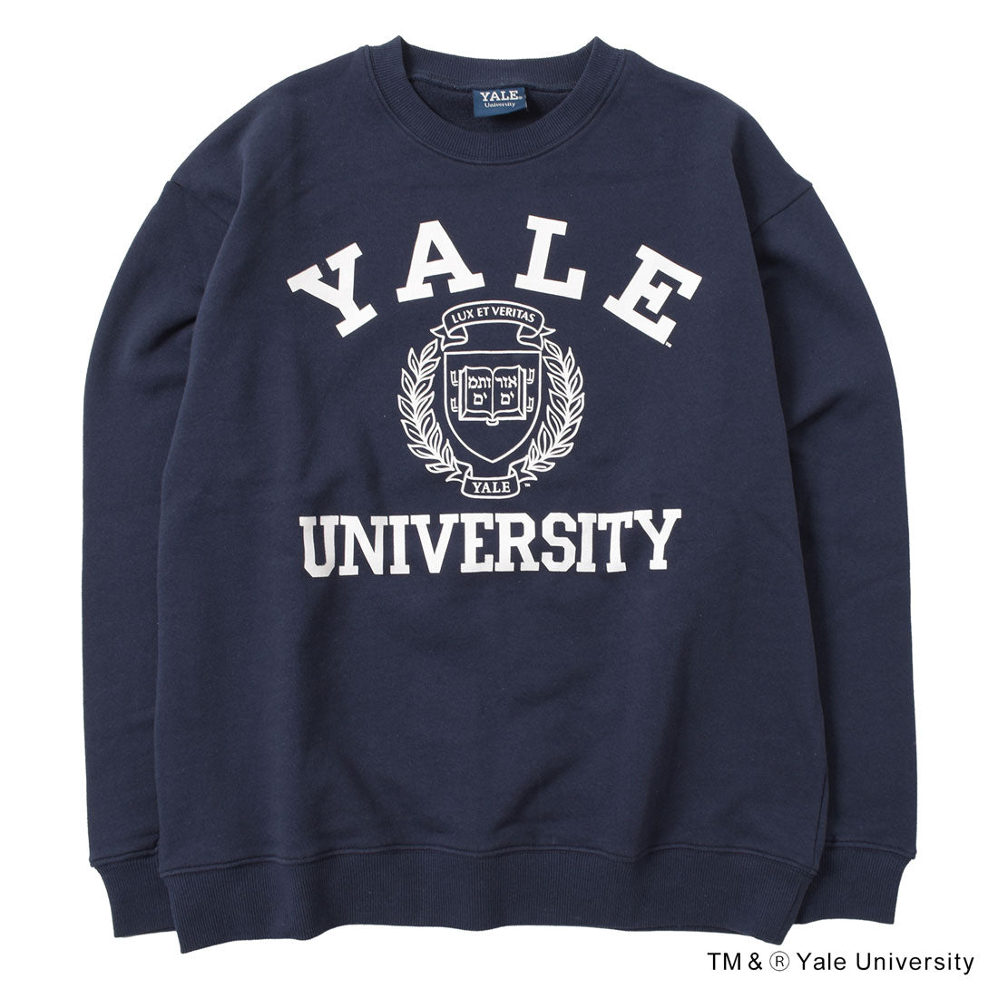 グラソス GLAZOS 【YALE】フロントエンブレムロゴプリントトレーナー