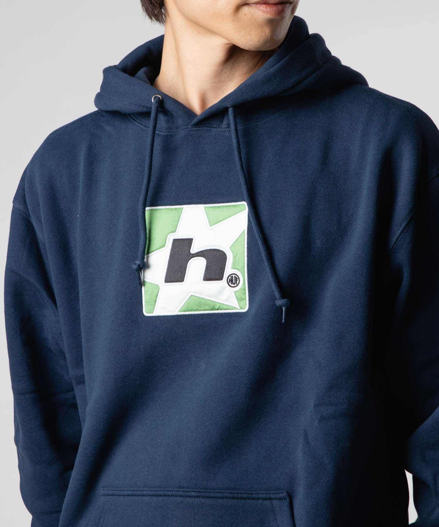 ハフ HUF ハフ HUF PF00679 パーカー H STAR P/O HOODIE メンズ レディース トップス スター プルオーバーフーディー 長袖 ロゴ ストリート カジュアル フード (ハンターグリーン) ハンターグリーン