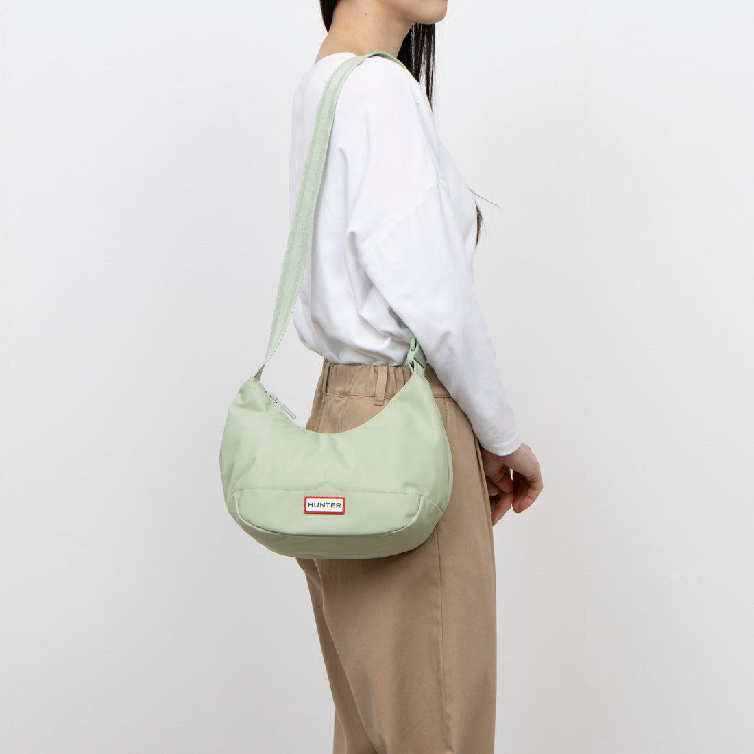 【HUNTER】Nylon Mini Hobo 4COLOR Hunter HUNTER nylon Mini Hobo