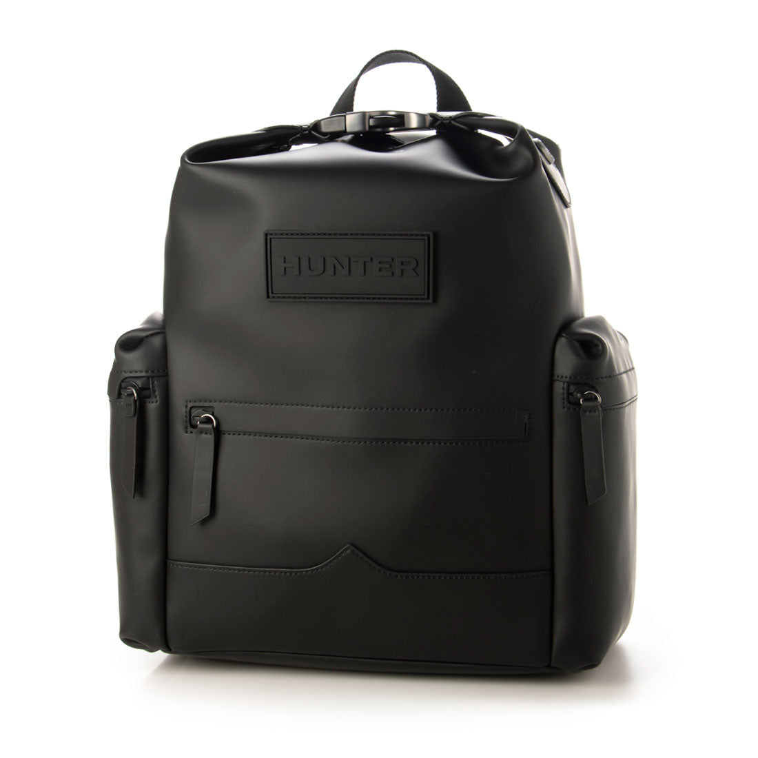 ハンター HUNTER オリジナルトップクリップバックパック ラバライズドレザー ミディアム (BLACK) BLACK