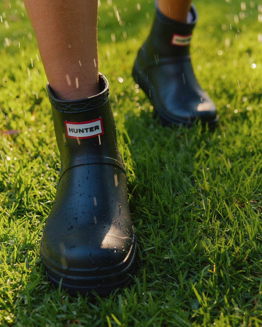 ハンター HUNTER レディース レインブーツ ユニセックス プレイ モールデット ブーツ UFS7105PVC 雨靴 長靴 防水 正規品 (ブラック) ブラック