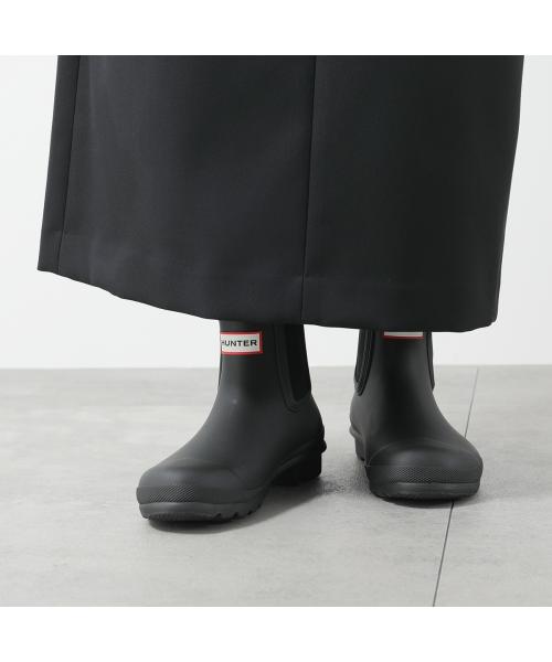 ハンター HUNTER HUNTER レインブーツ W ORIGINAL CHELSEA WFS2078RMA (BLACK/ブラック) BLACK/ブラック