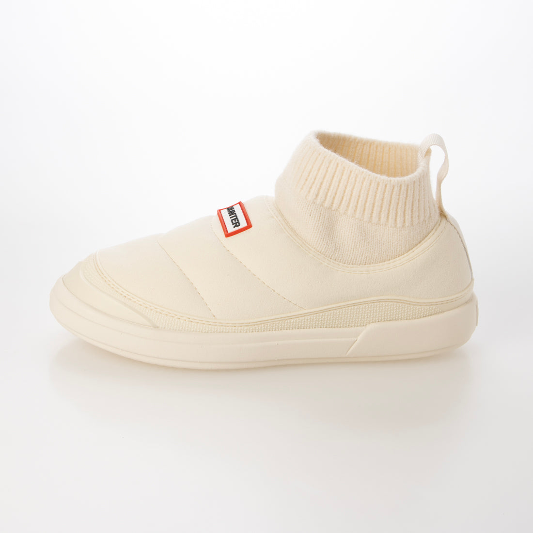 ハンター HUNTER ユニセックス イン/アウト ビーガン スエード ニッテッド カフ ブーツ (シェイデッド ホワイト) シェイデッド ホワイト