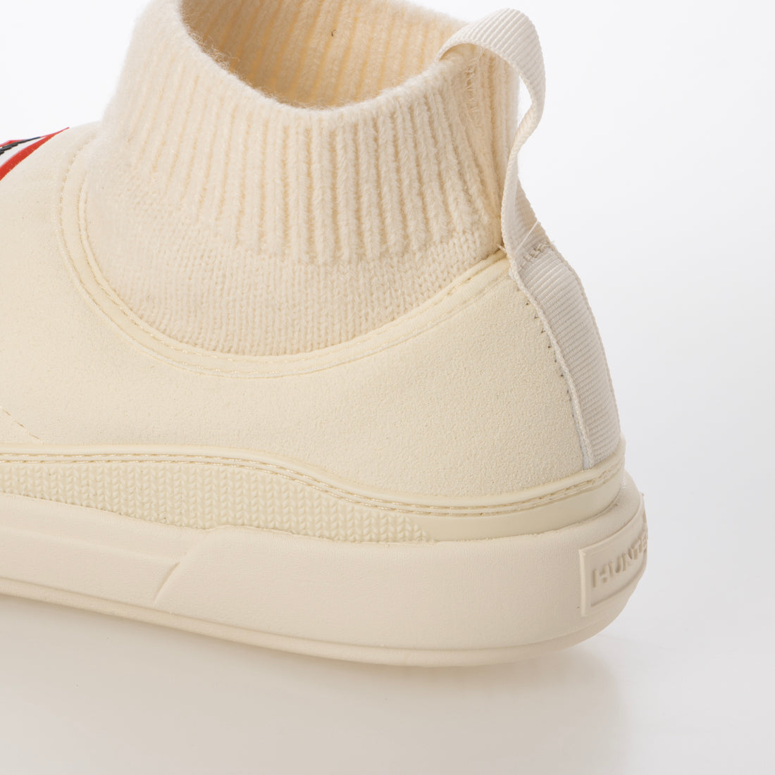 ハンター HUNTER ユニセックス イン/アウト ビーガン スエード ニッテッド カフ ブーツ (シェイデッド ホワイト) シェイデッド ホワイト