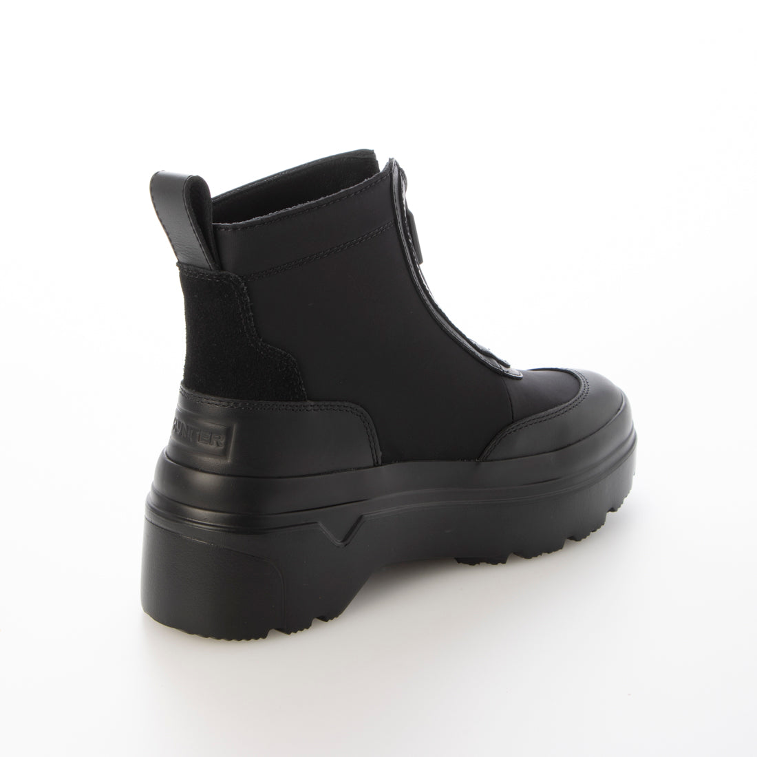 Hunter Women's Explorer Ankle Zip Flatform Boots