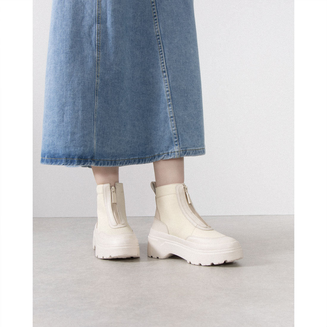 Hunter Women's Explorer Ankle Zip Flatform Boots