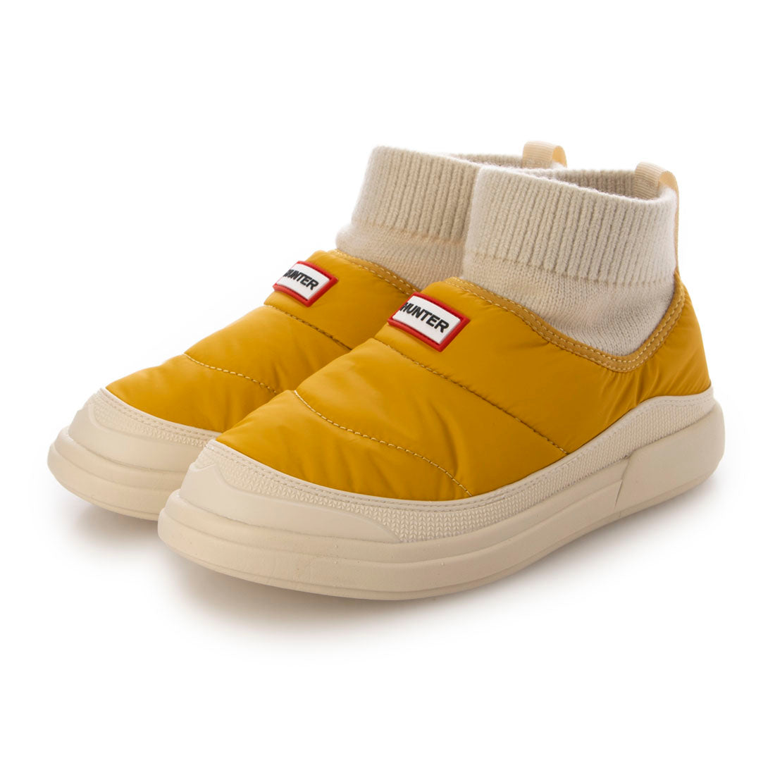 ハンター HUNTER レディース イン/アウト パッファーニットブーツ