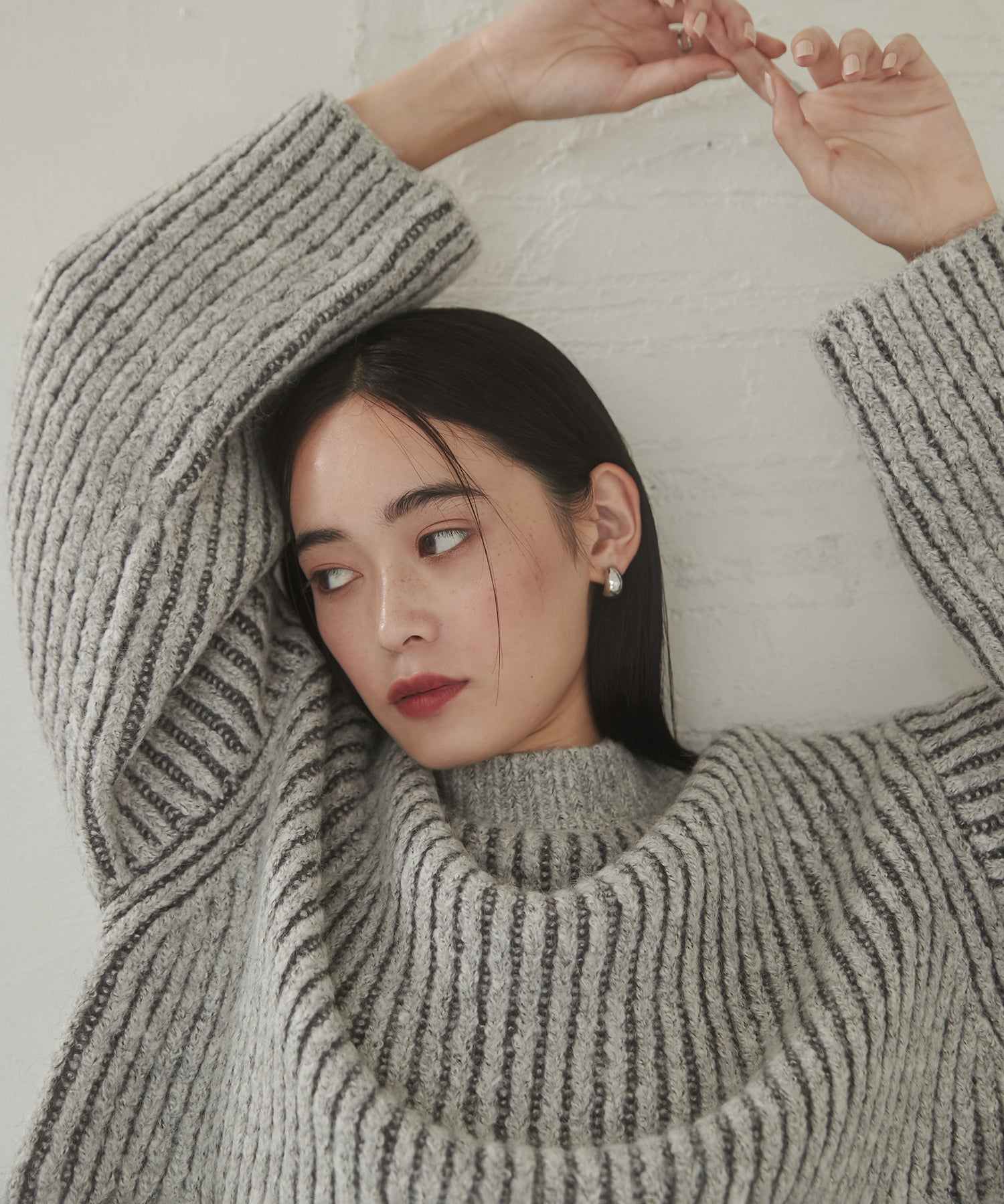 HUNCH 【WEB Exclusive/Custom Order】 Jacquard Short Knit