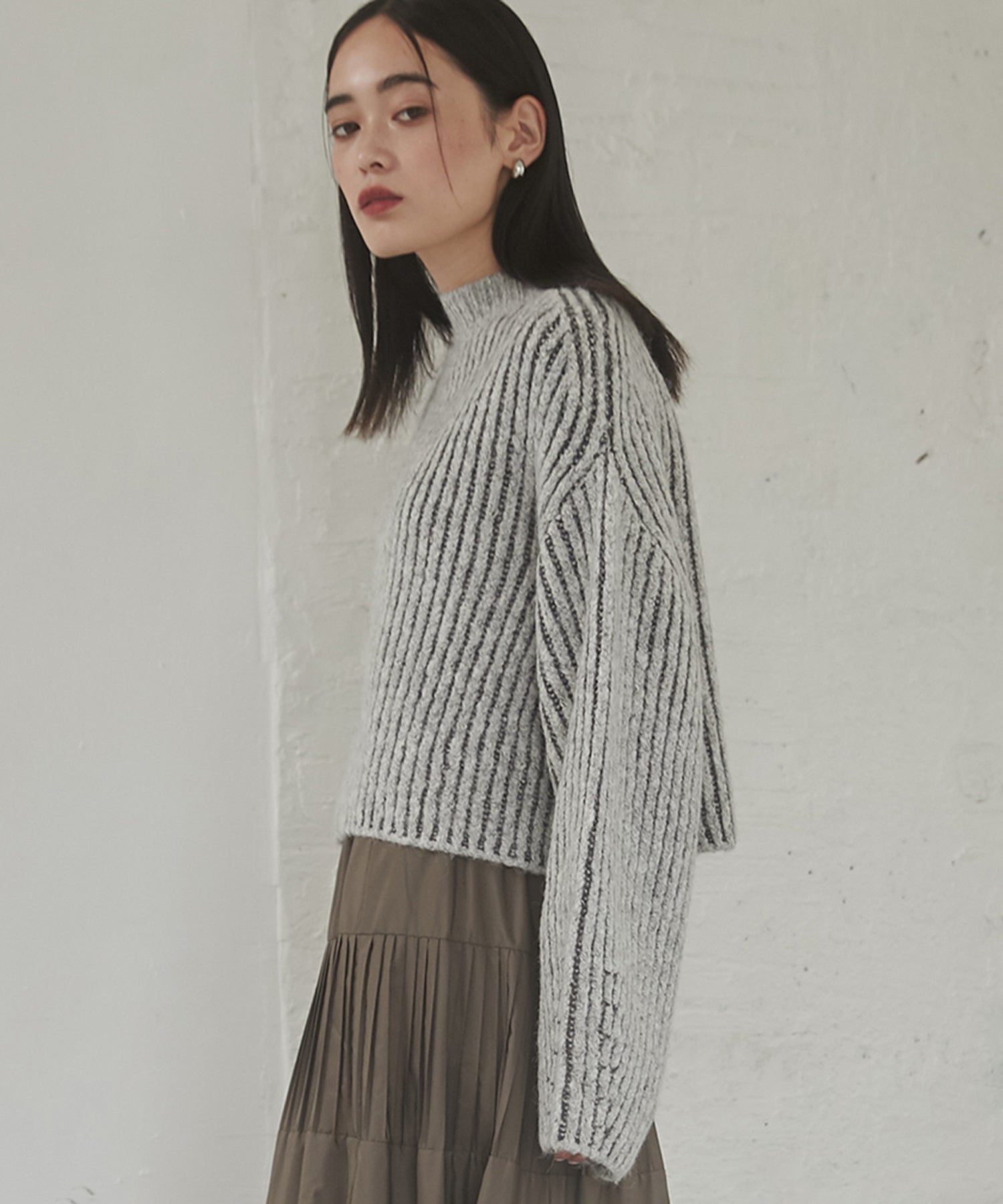 HUNCH 【WEB Exclusive/Custom Order】 Jacquard Short Knit