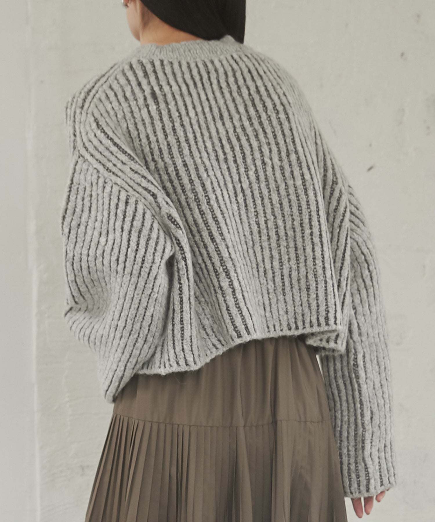 HUNCH 【WEB Exclusive/Custom Order】 Jacquard Short Knit