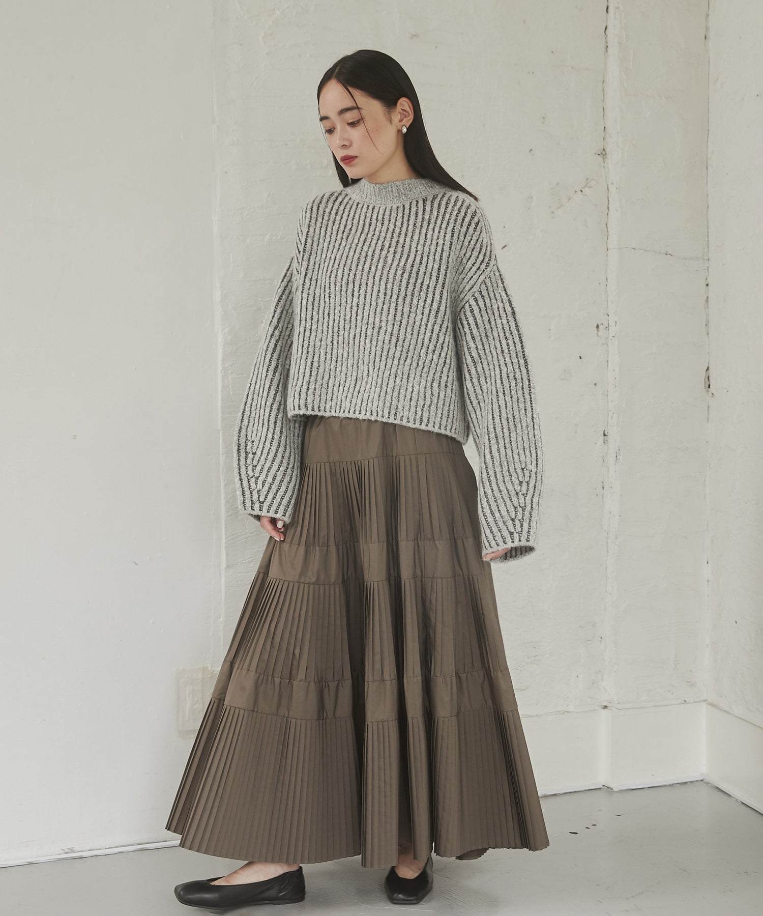 HUNCH 【WEB Exclusive/Custom Order】 Jacquard Short Knit