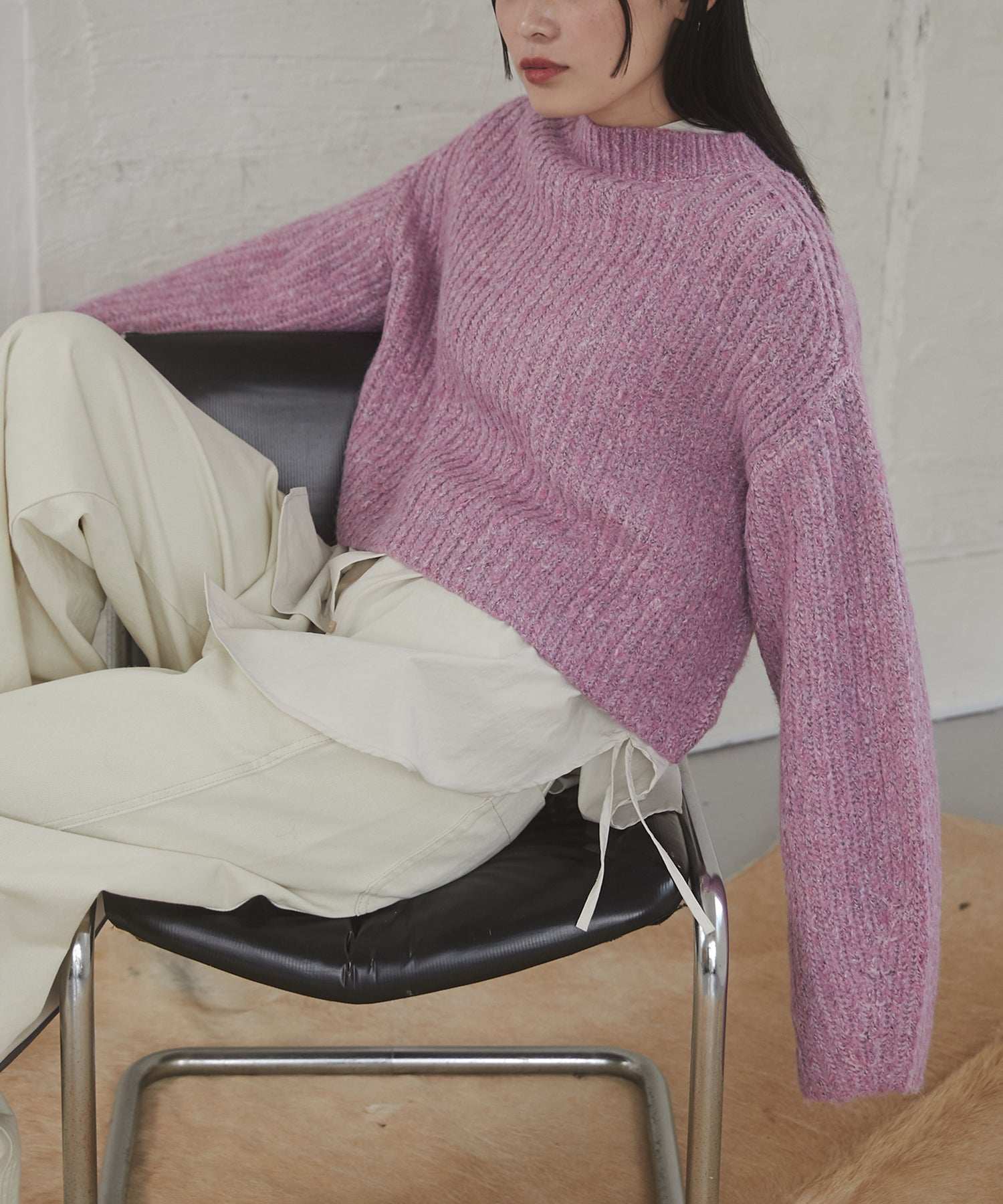 HUNCH 【WEB Exclusive/Custom Order】 Jacquard Short Knit