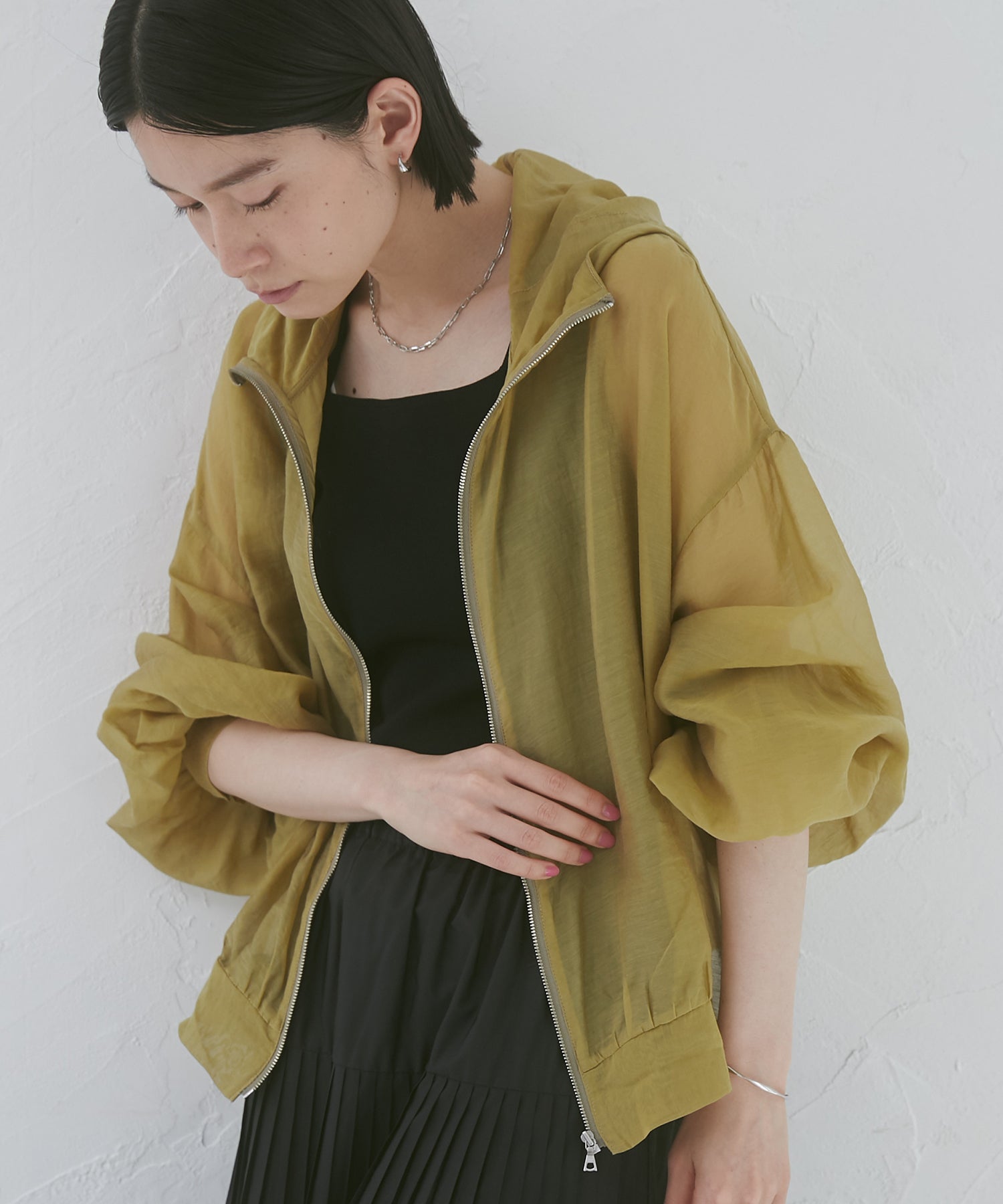 ハンチ hunch 【WEB限定/別注】シアーマウンテンパーカー (グリーン) グリーン