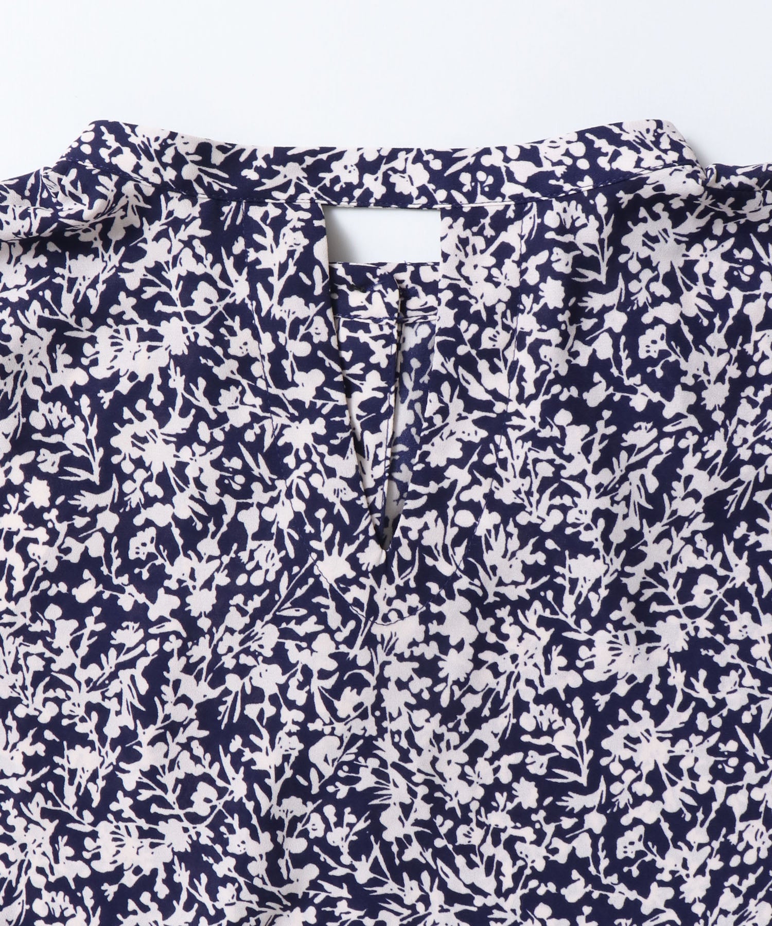 ハンチ hunch ジョーゼット柄 プリントワンピース (ブラック) ブラック