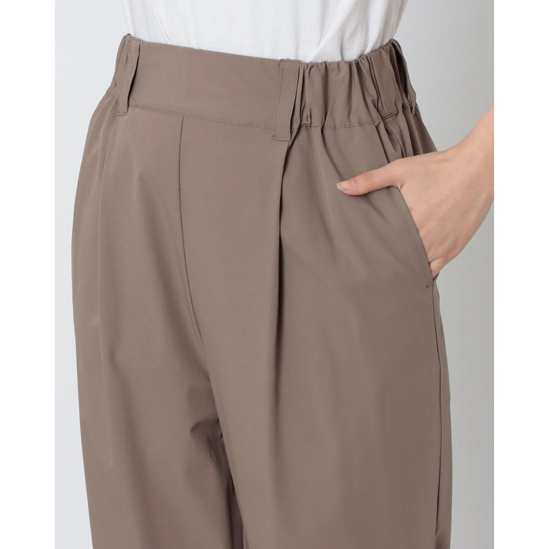 ハンチ hunch ICE TOUCH テーパードパンツ (TAUPE) TAUPE