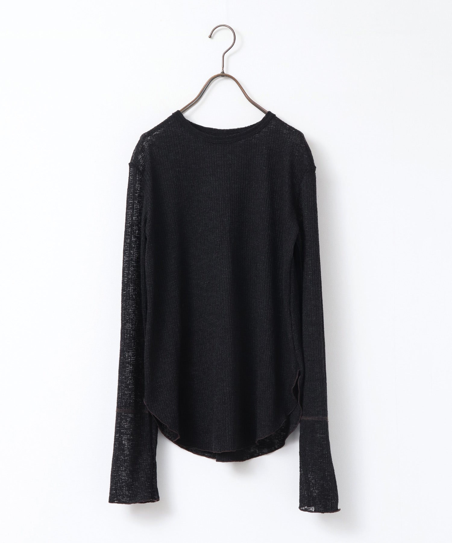 ハンチ hunch 配色メロウ シアートップス (ライトカーキ) ライトカーキ