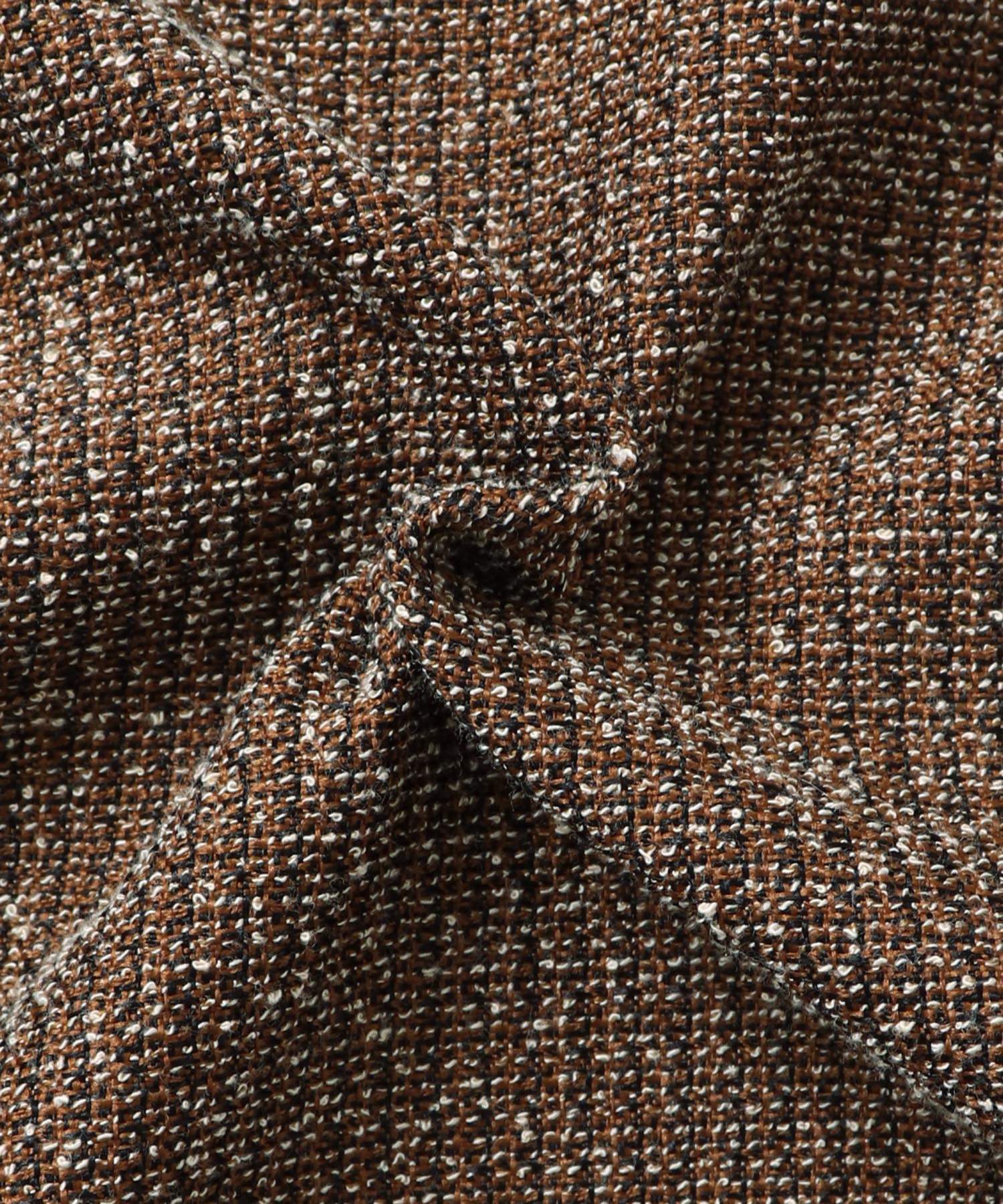 ハンチ hunch スタンドカラー ツィードブルゾン (ブラック) ブラック