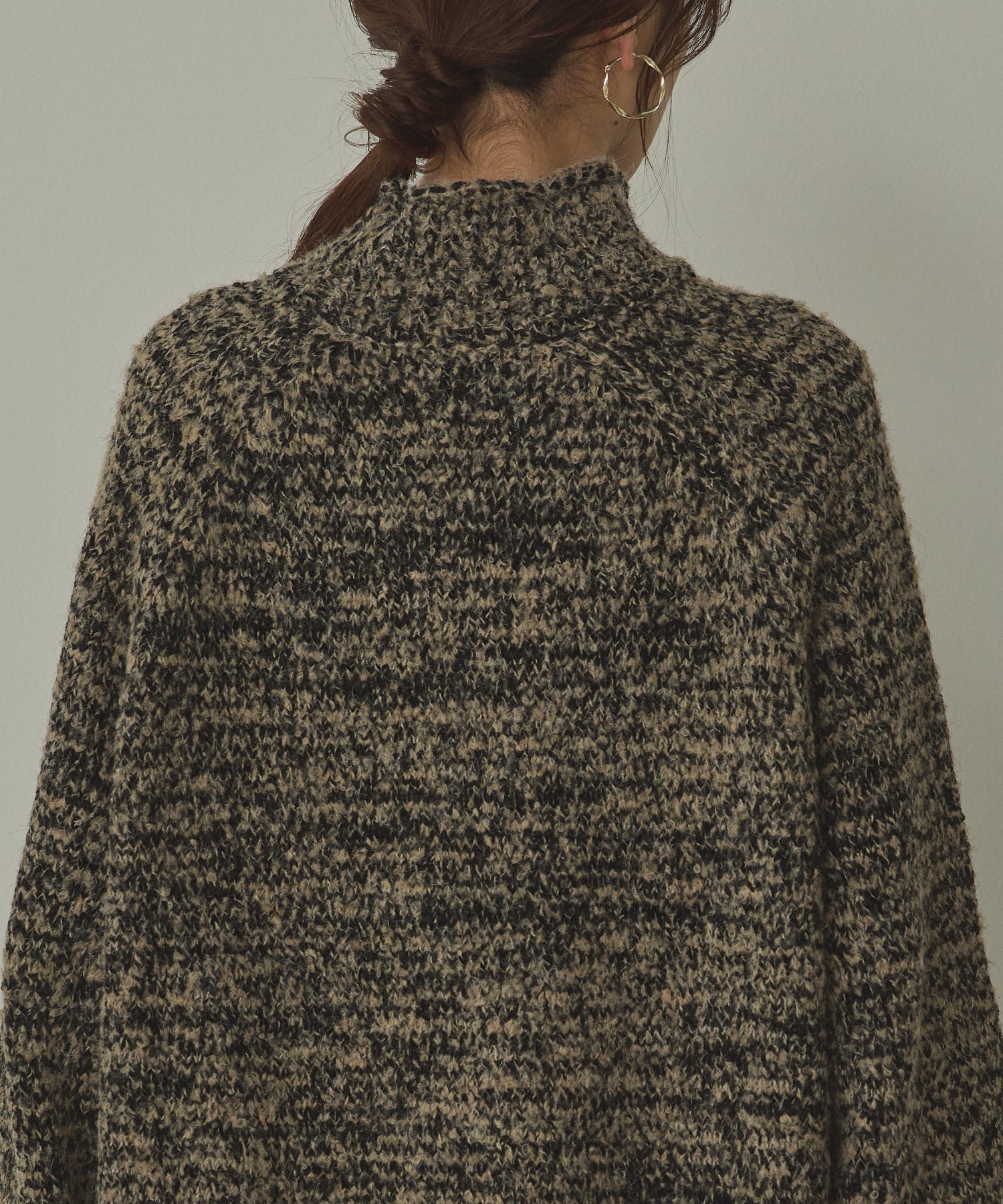 ハンチ hunch ブークレミックス ハイネックニット (グレー) グレー