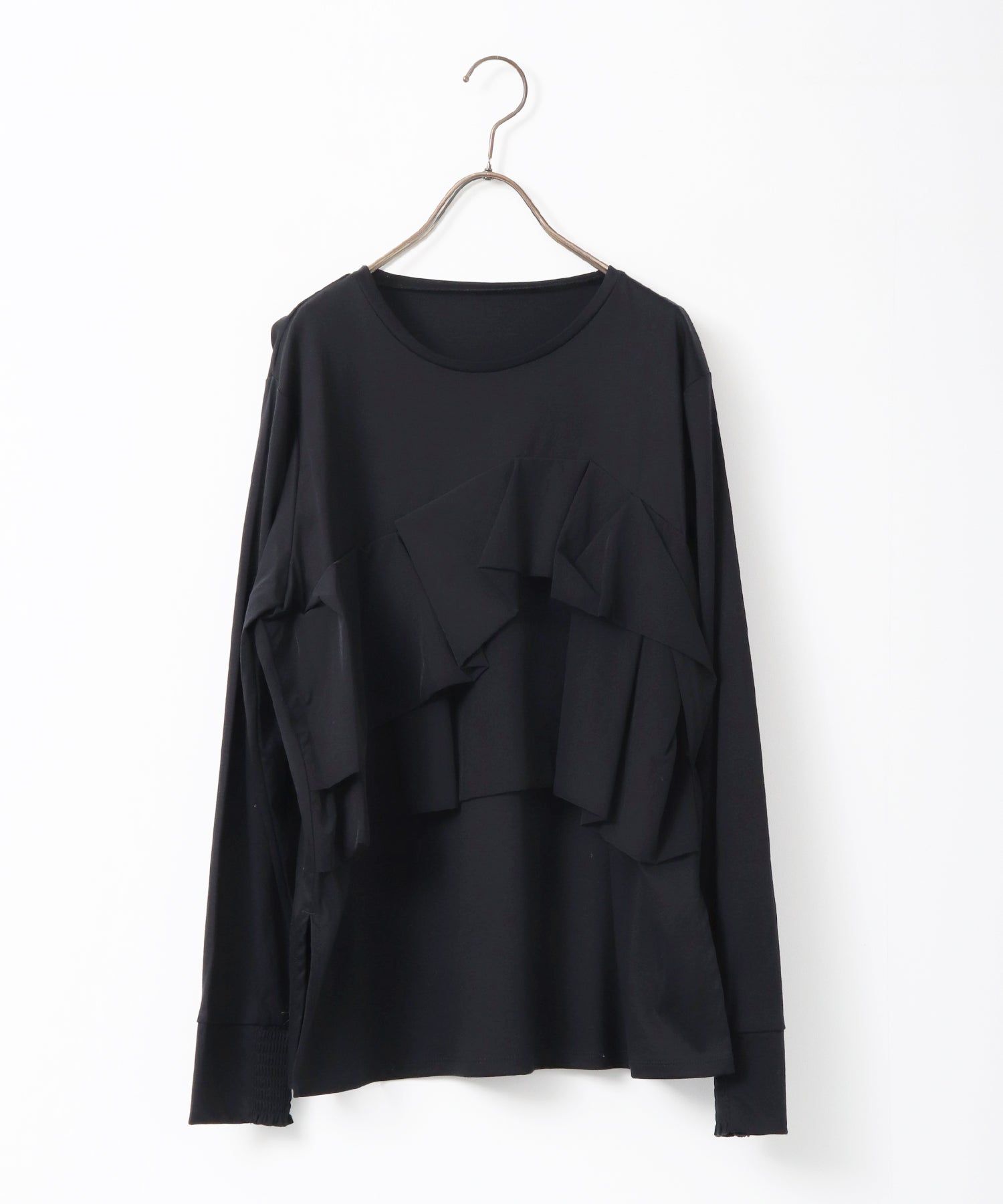 ハンチ hunch フロントフリルロンT (チャコール) チャコール