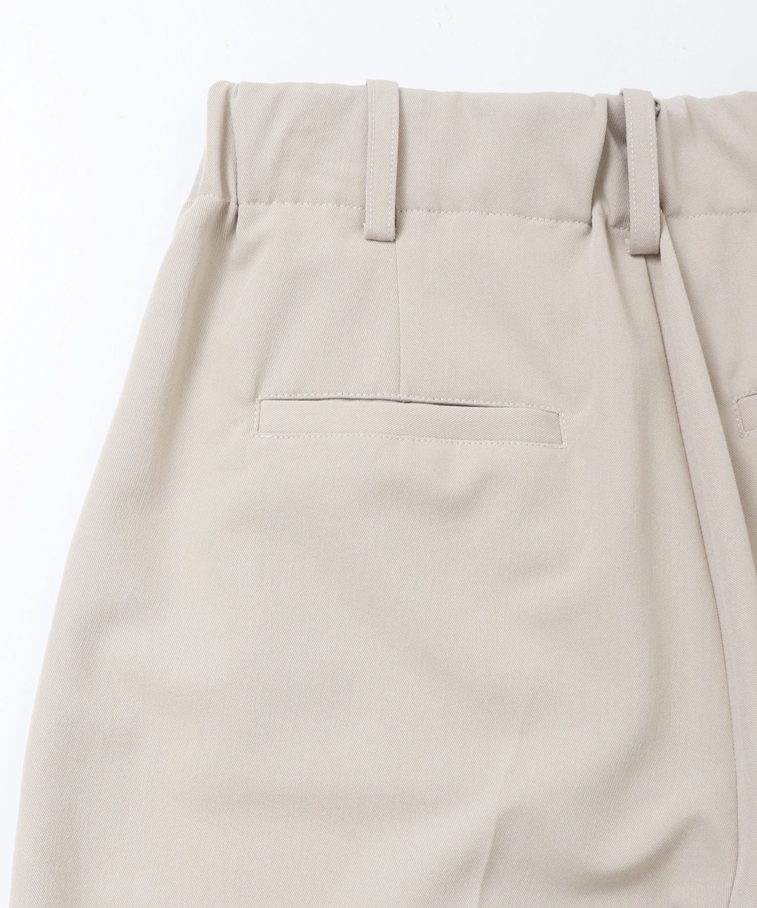 ハンチ hunch ポリレーヨン タックパンツ (ライトベージュ) ライトベージュ
