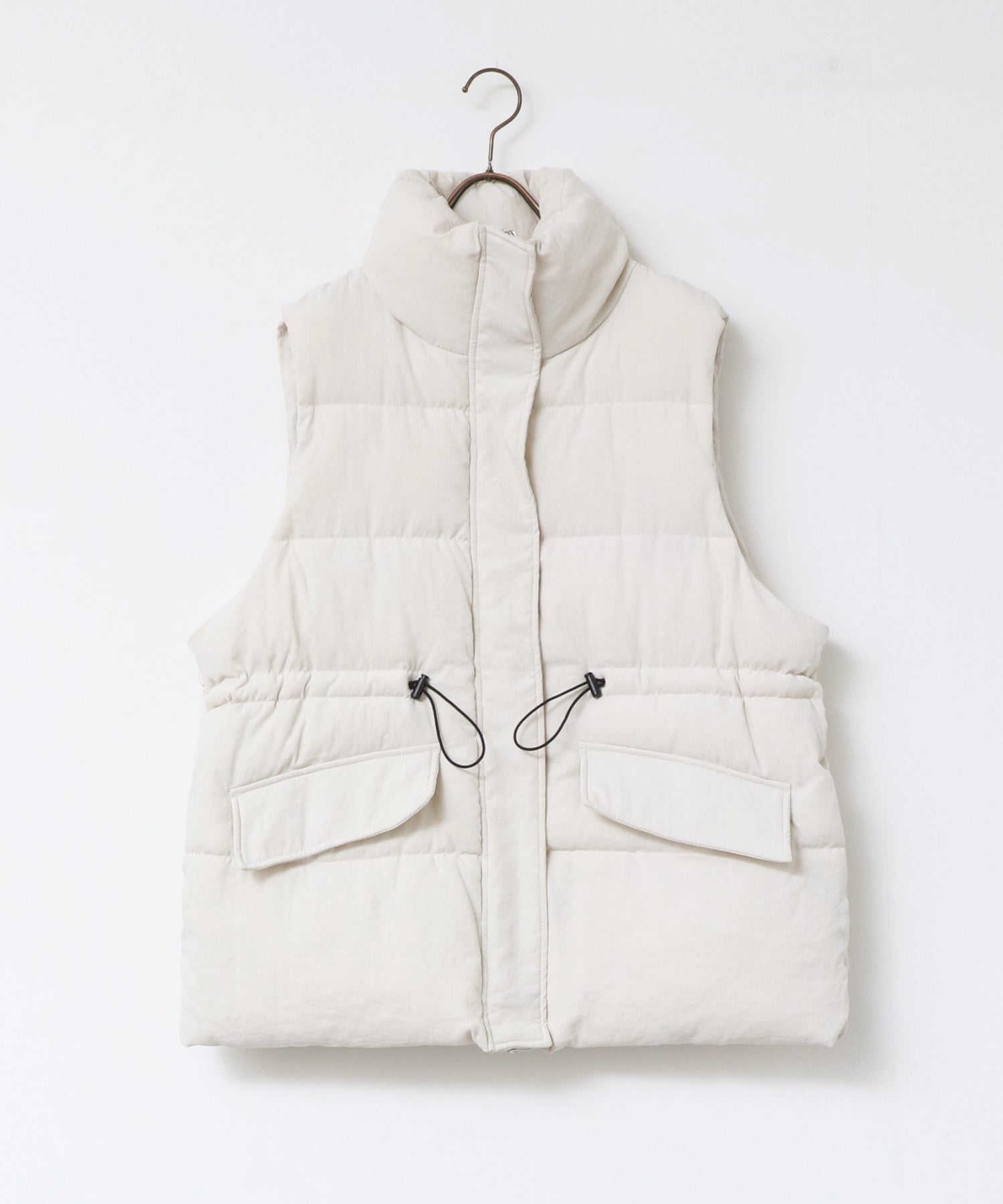 Hunch Waist Drawstring Padded Vest