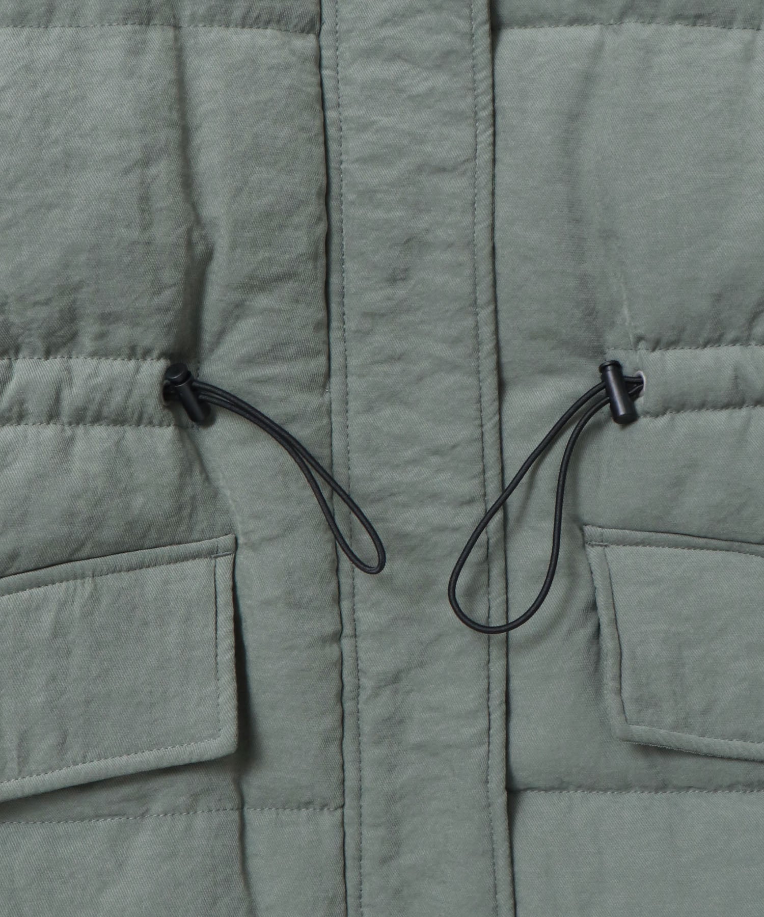 Hunch Waist Drawstring Padded Vest