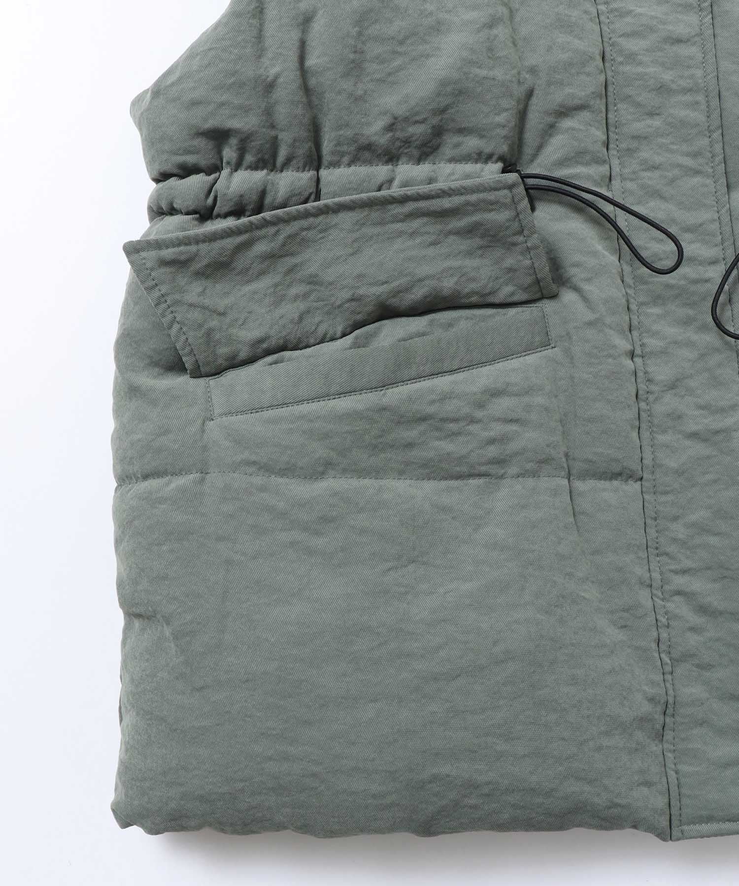 Hunch Waist Drawstring Padded Vest
