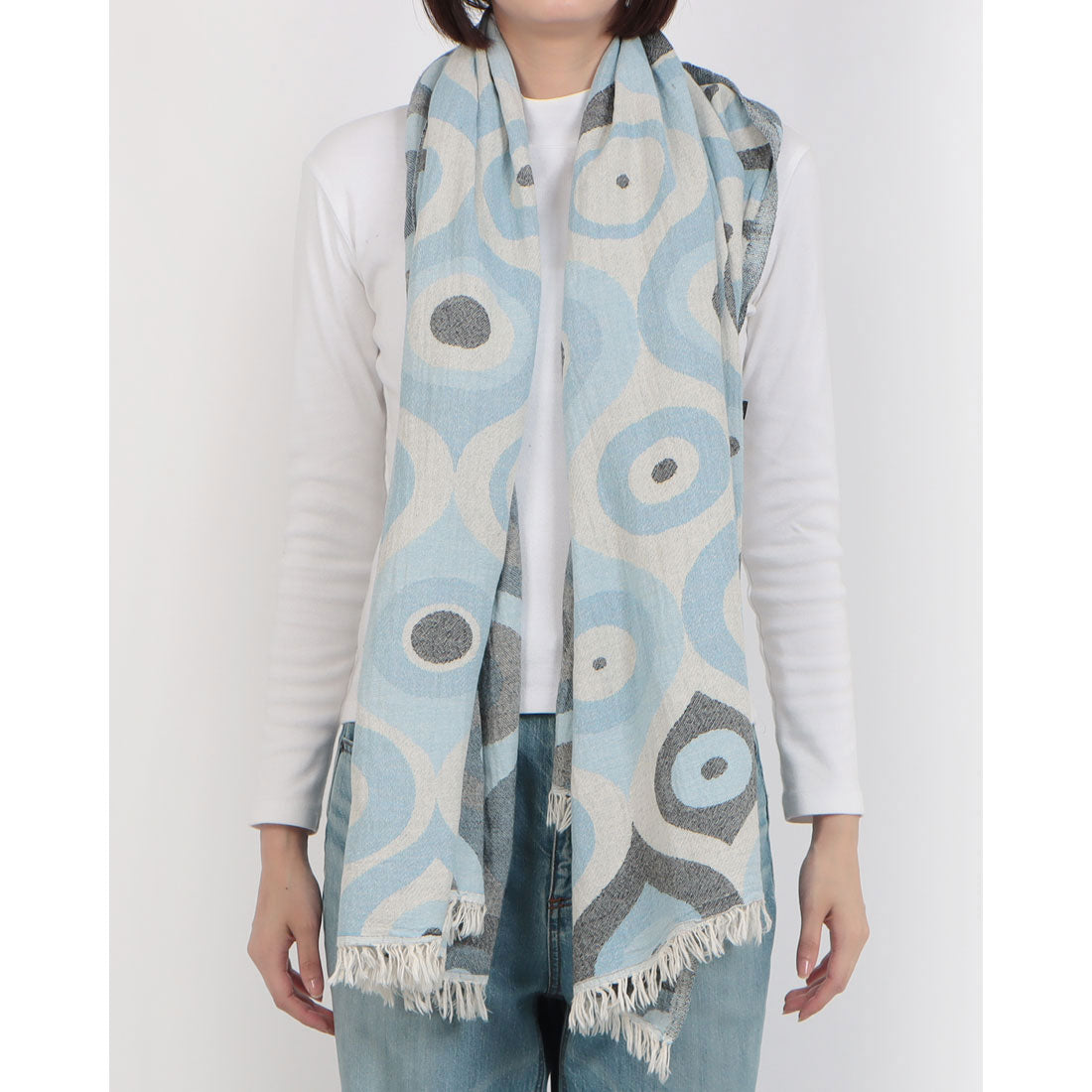 ハスキー HUSKY トルコ伝統の美を纏う。通年使える万能ストール「ペシュテマル」。日常に、旅先に、心地よさと美しさを。 (BLUE) BLUE