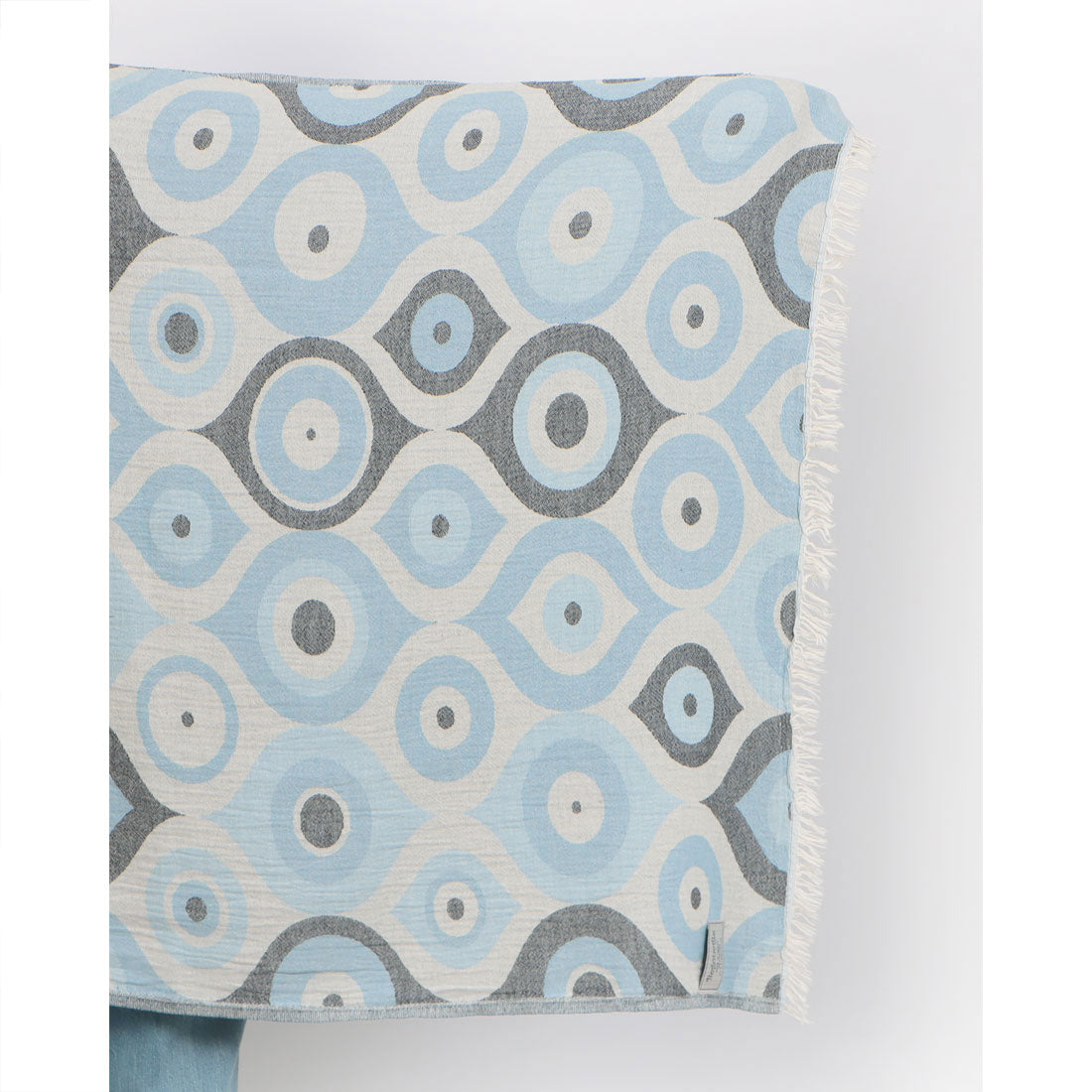 ハスキー HUSKY トルコ伝統の美を纏う。通年使える万能ストール「ペシュテマル」。日常に、旅先に、心地よさと美しさを。 (BLUE) BLUE