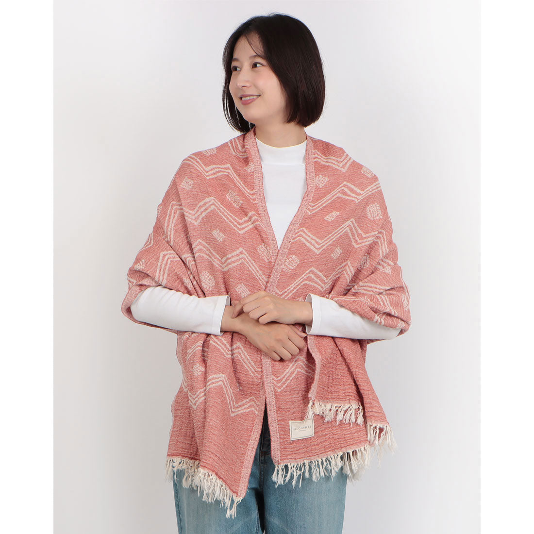 ハスキー HUSKY トルコ伝統の美を纏う。通年使える万能ストール「ペシュテマル」。日常に、旅先に、心地よさと美しさを。 (RED) RED