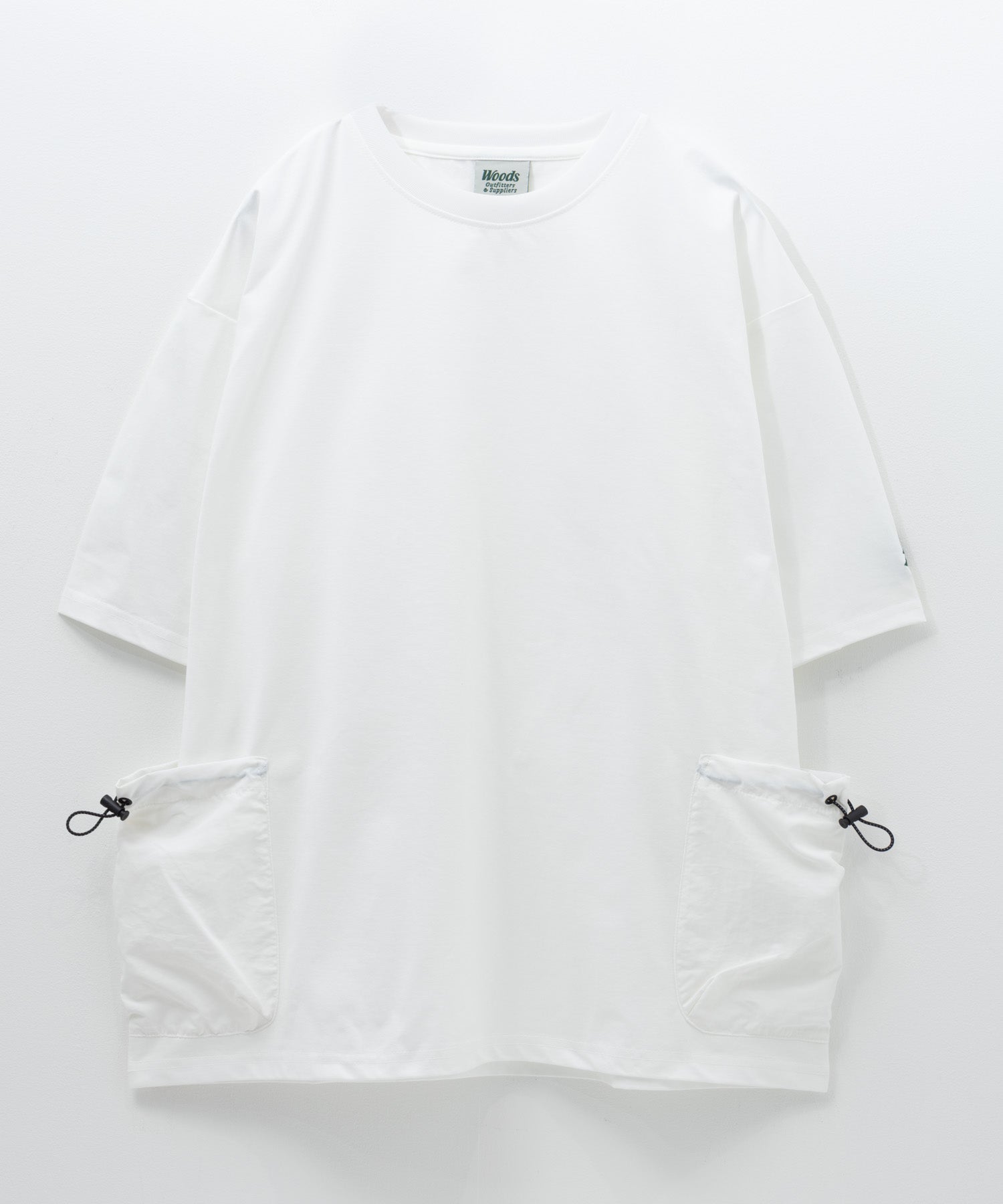 ウッズ WOODS ドローコードポケット付きTシャツ (ホワイト) ホワイト