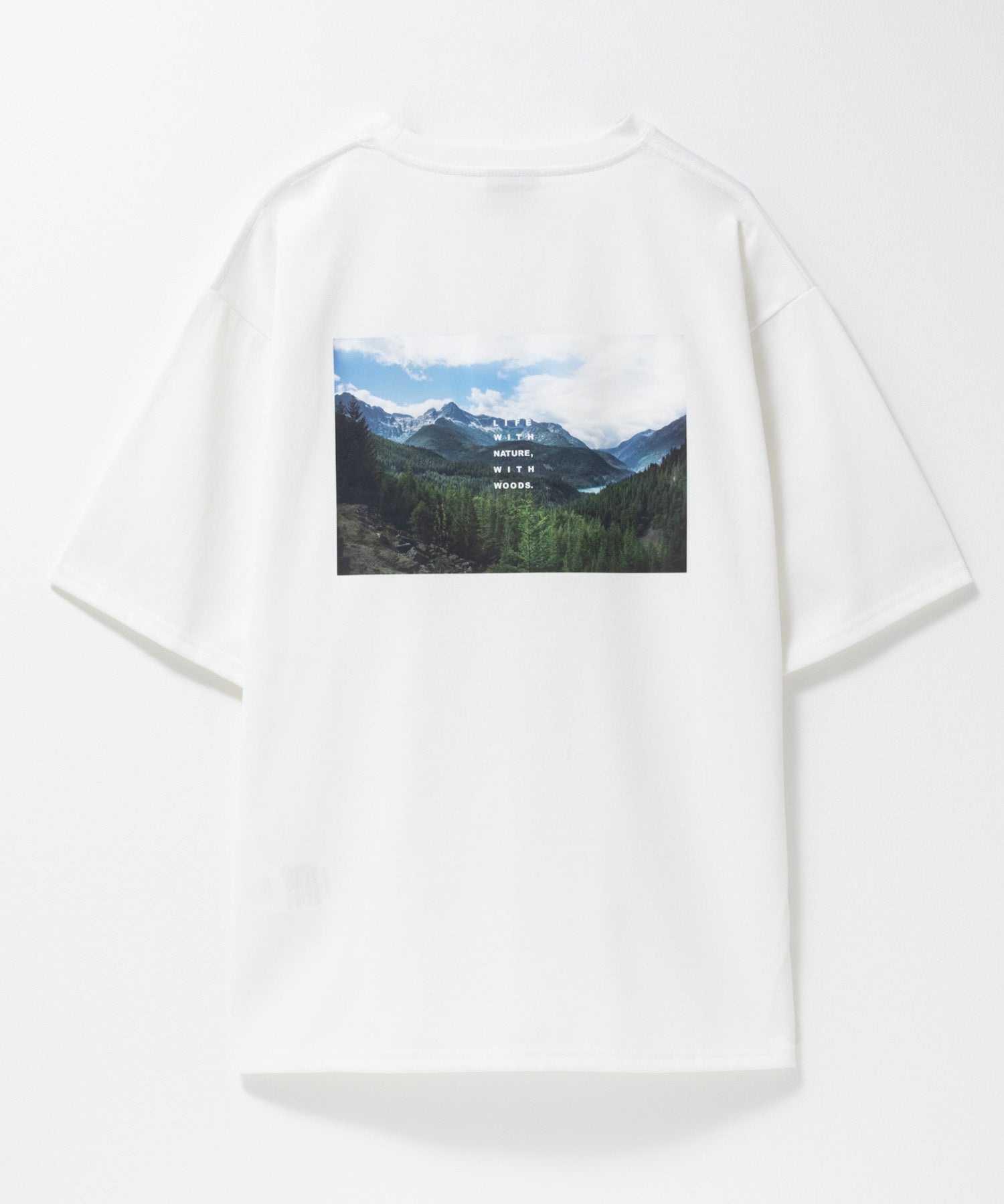 ウッズ WOODS フォトプリントTシャツ (ホワイト) ホワイト