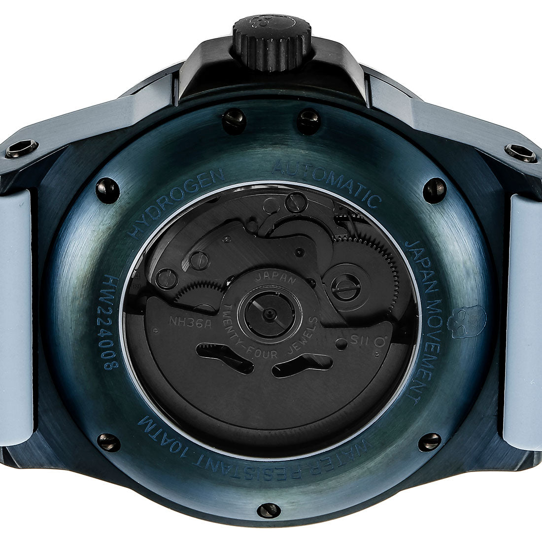 HYDROGEN OTTO Men's Watch HW224008-SK Automatic blue rubber/Carbon