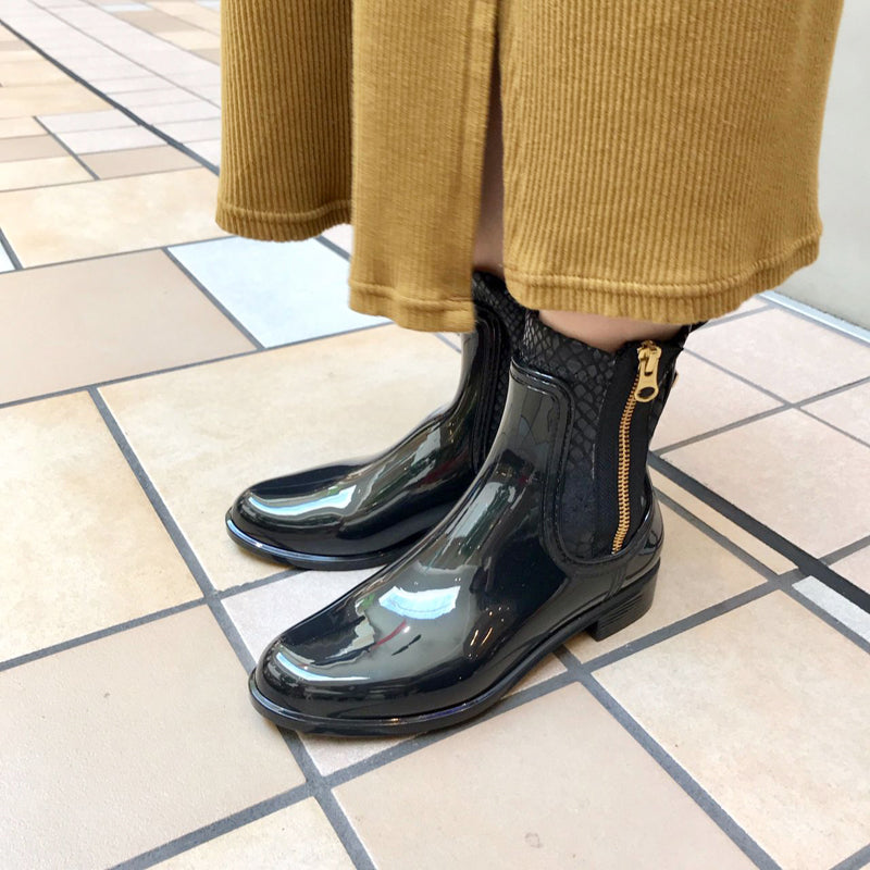 イゴール igor IGOR サイドジップレインブーツ/ゴールドファスナー